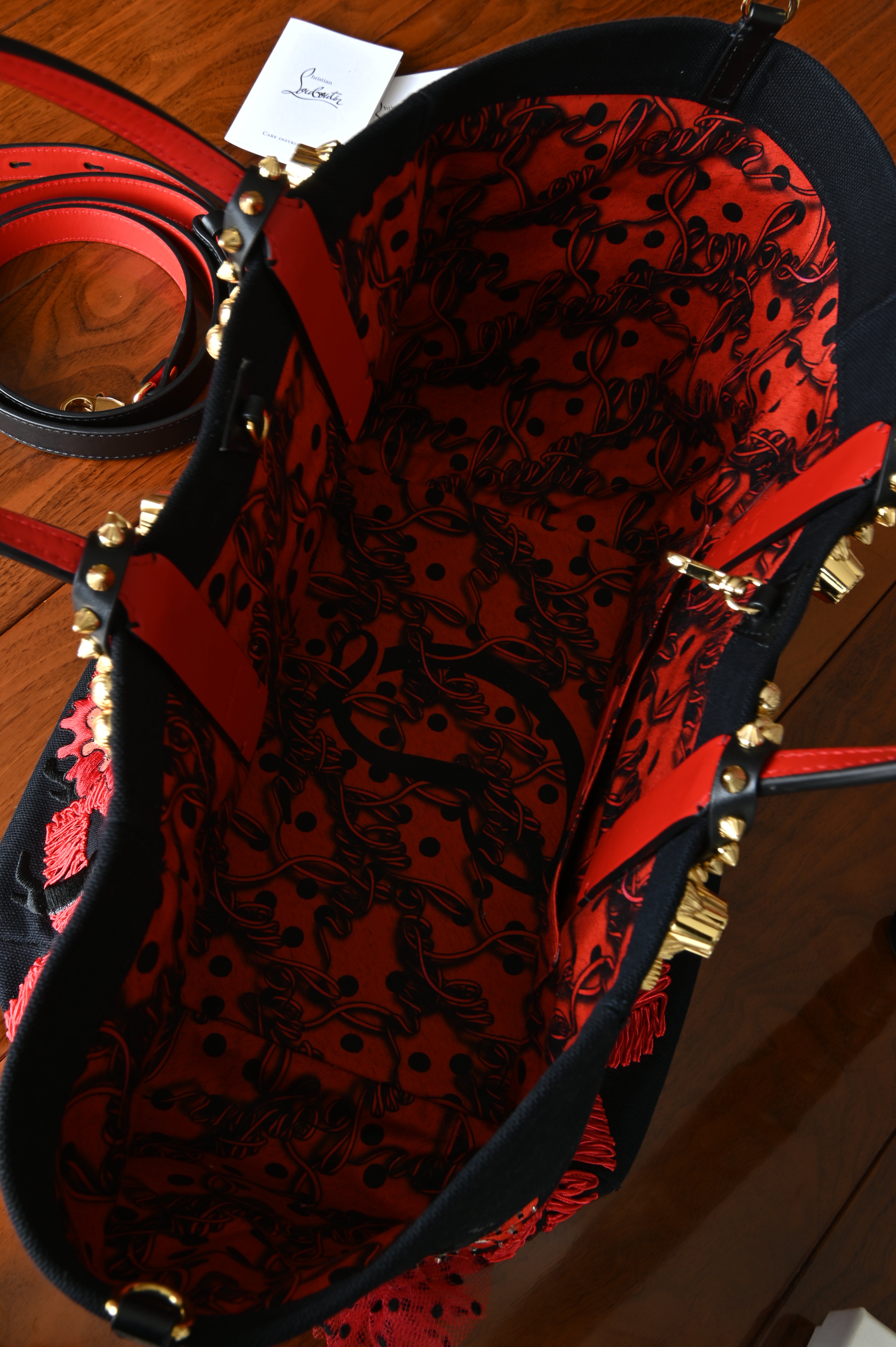 Christian Louboutin Flamencaba Tote Bag inside