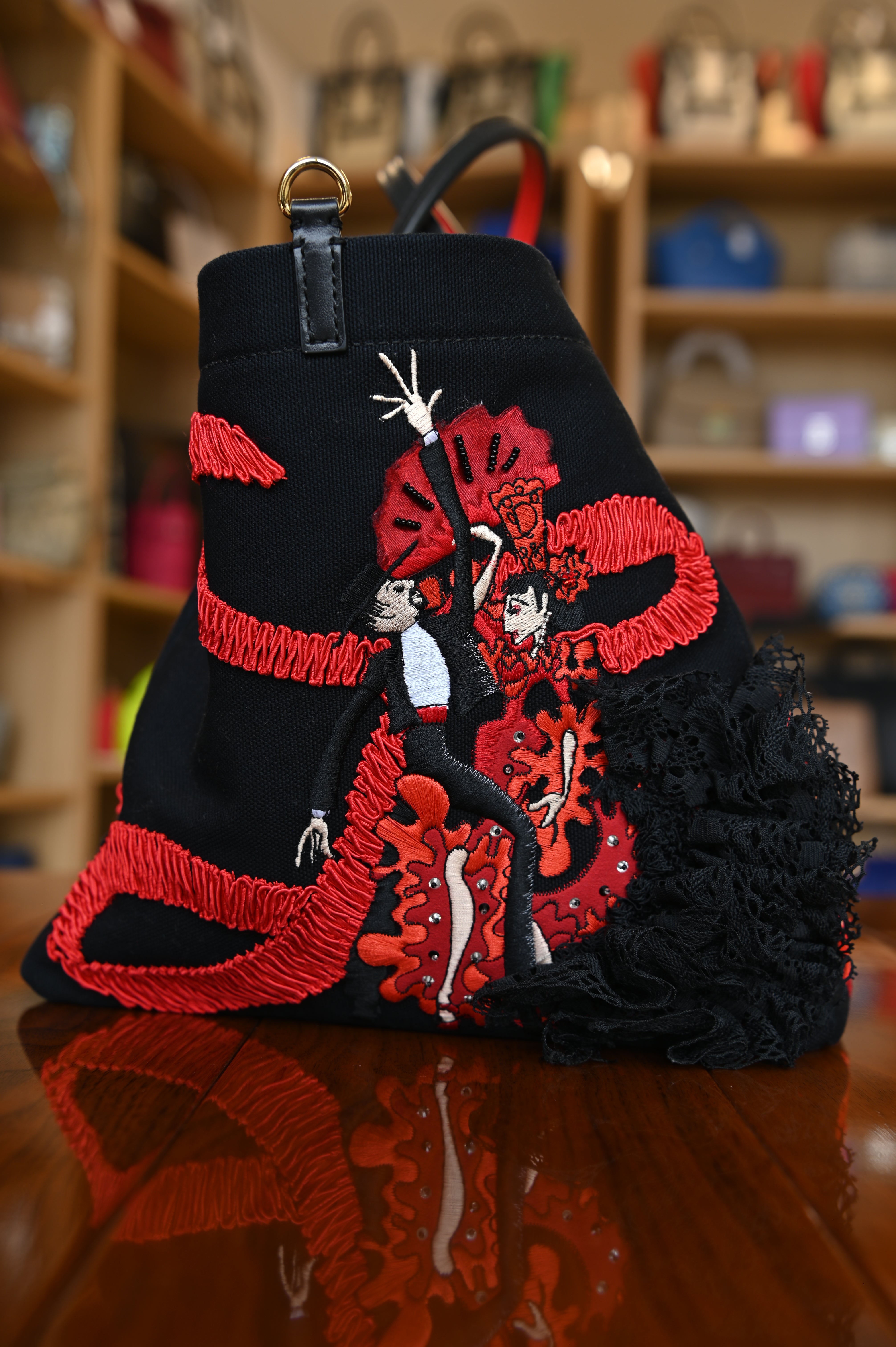 Christian Louboutin Flamencaba Tote Bag side