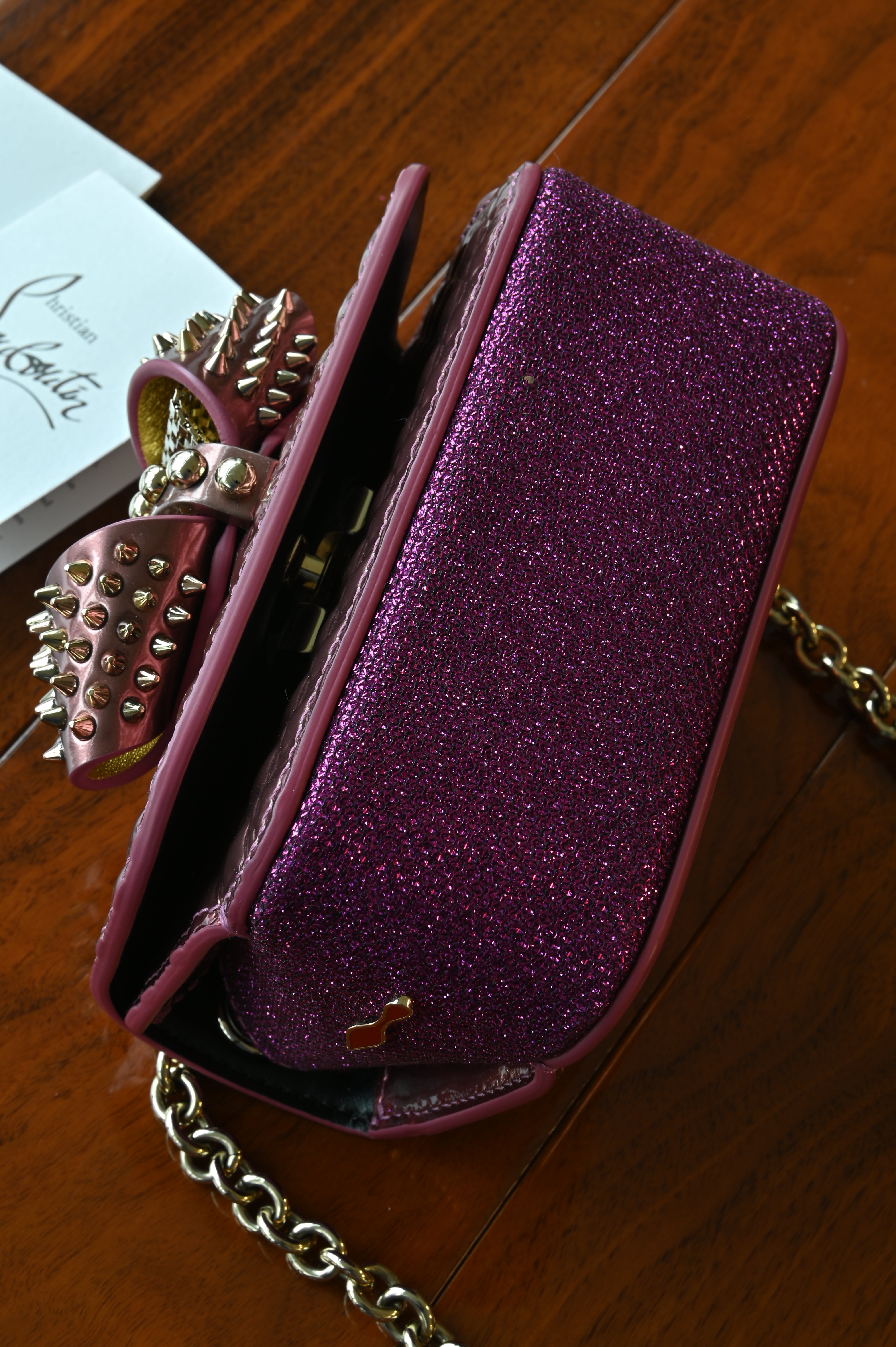 Christian Louboutin Pink Sweet Charity Bag bottom