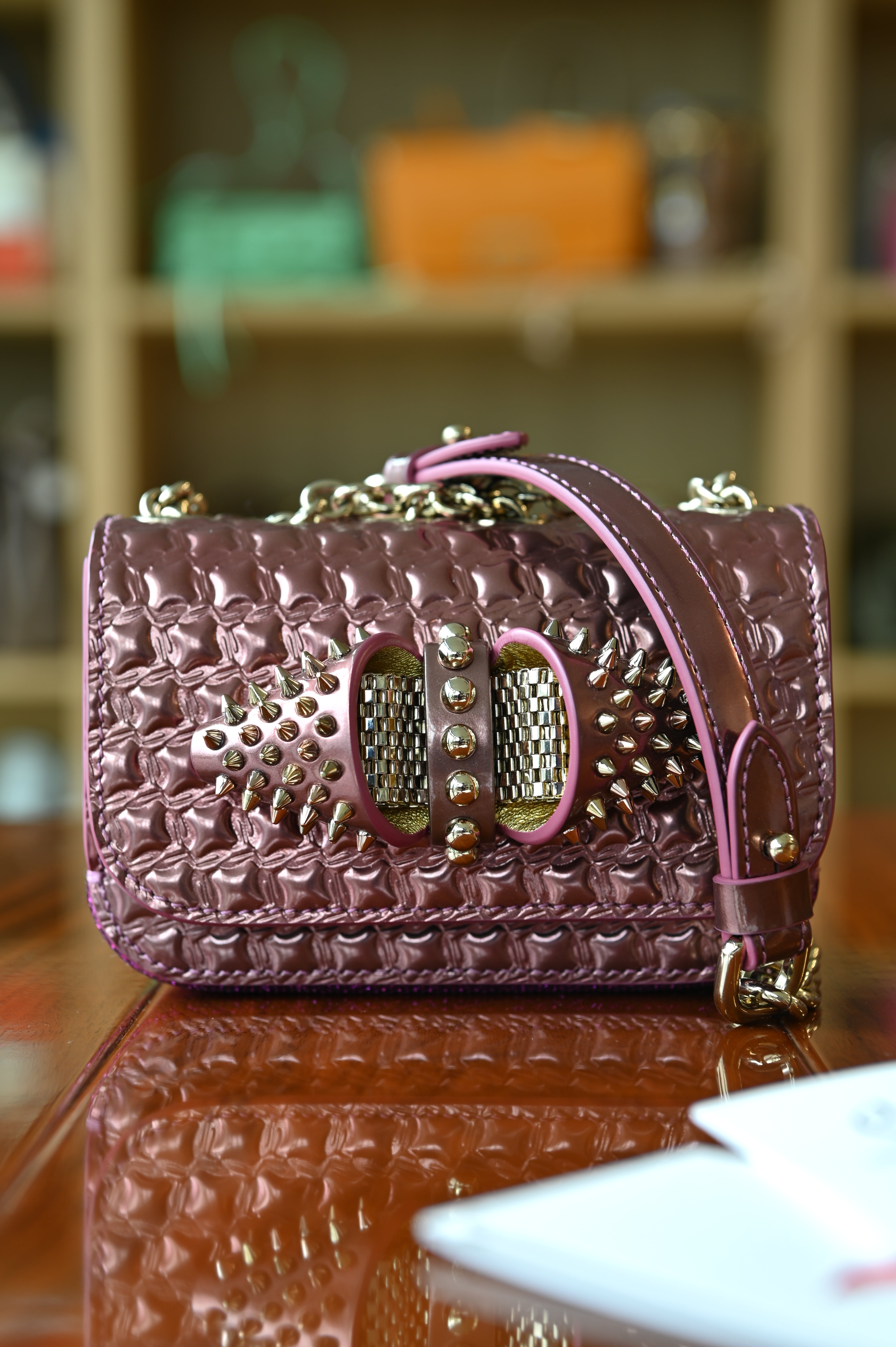 Christian Louboutin Pink Sweet Charity Bag strap