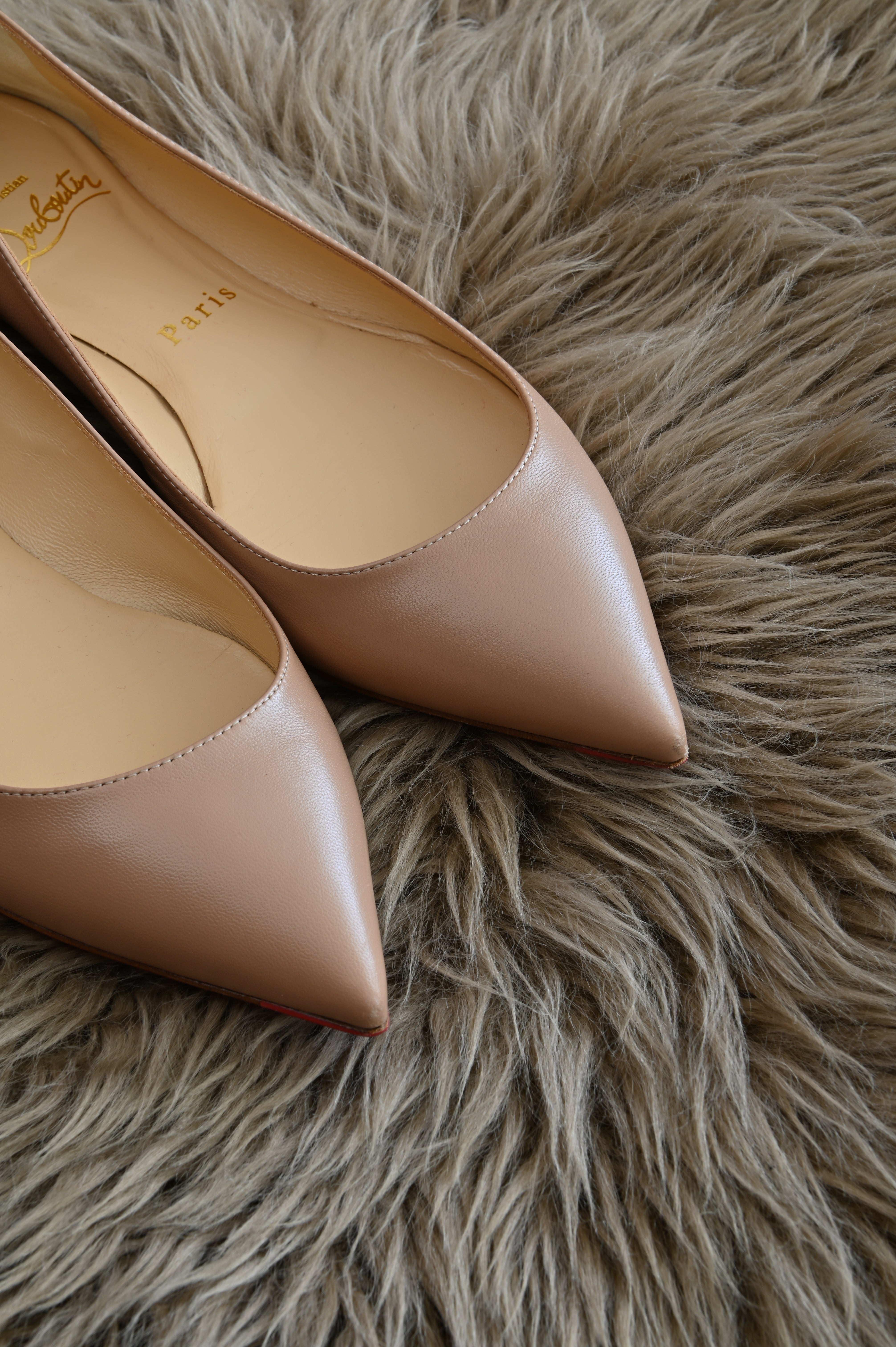 Christian Louboutin Ballerina flats in nude
