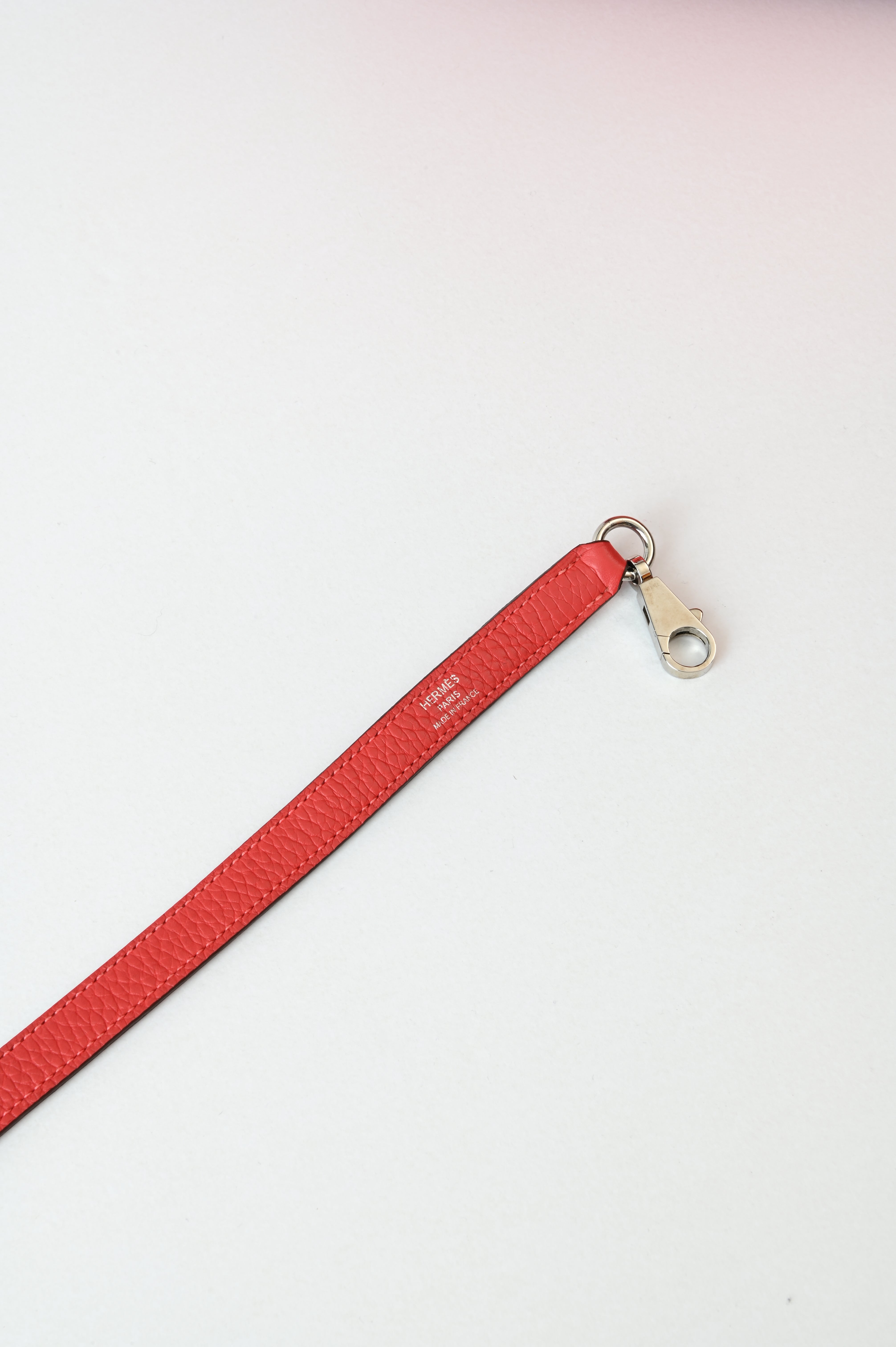 HERMÈS Bolide 31 handbag in Rouge Pivoine Clemence leather with Palladium hardware