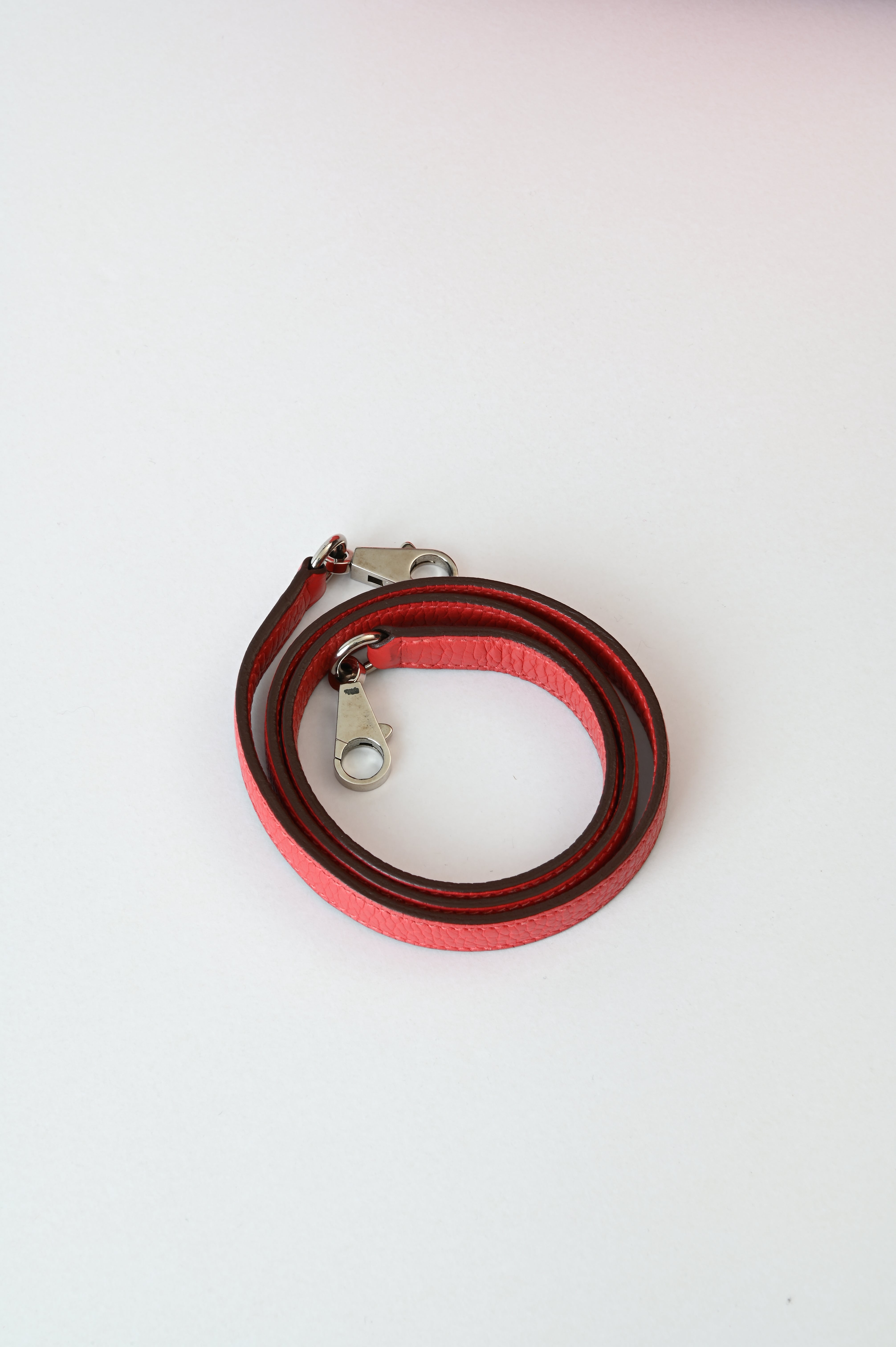 HERMÈS Bolide 31 handbag in Rouge Pivoine Clemence leather with Palladium hardware