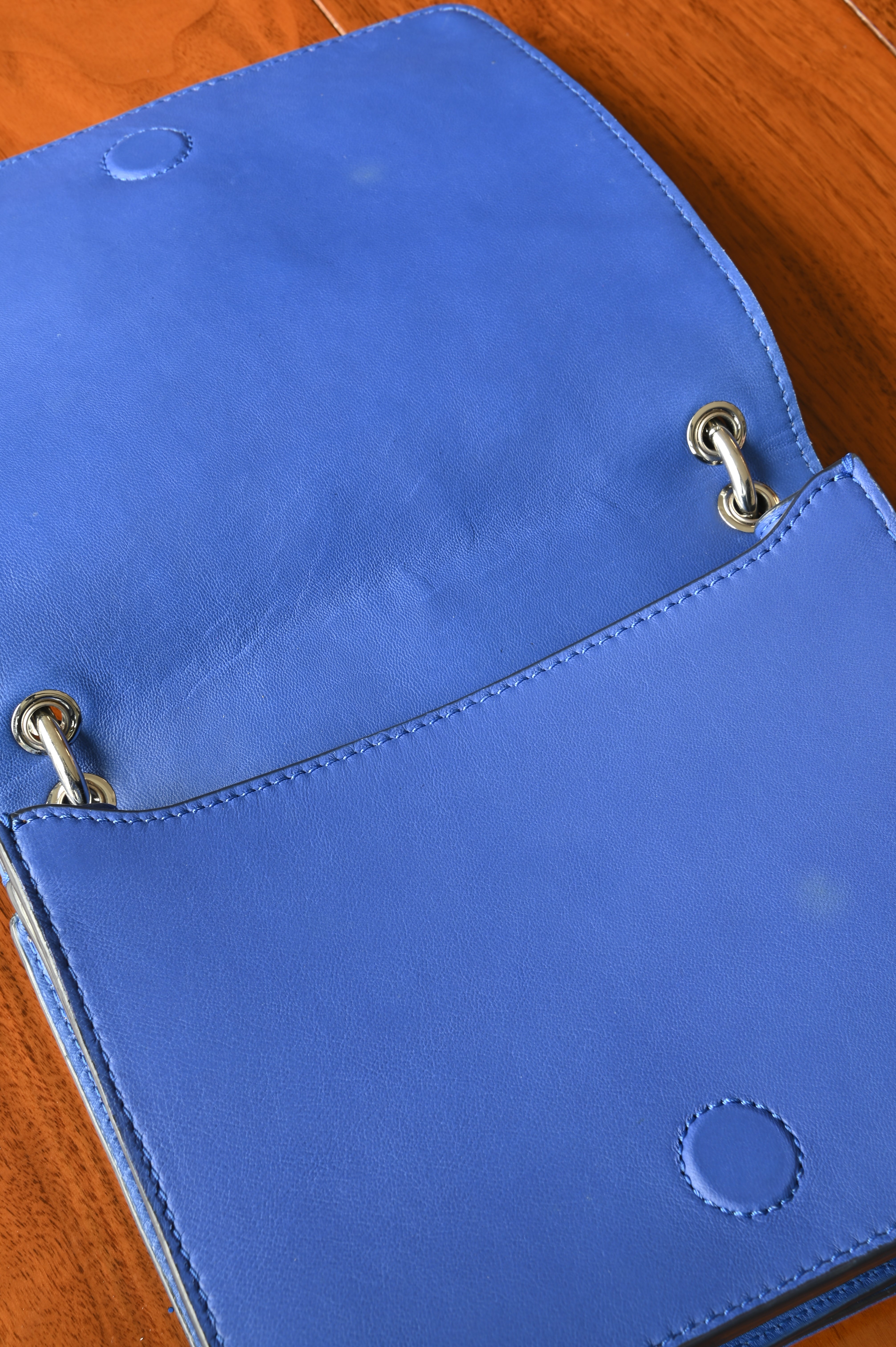Tory Burch Navy Blue Alexa Shoulder Bag