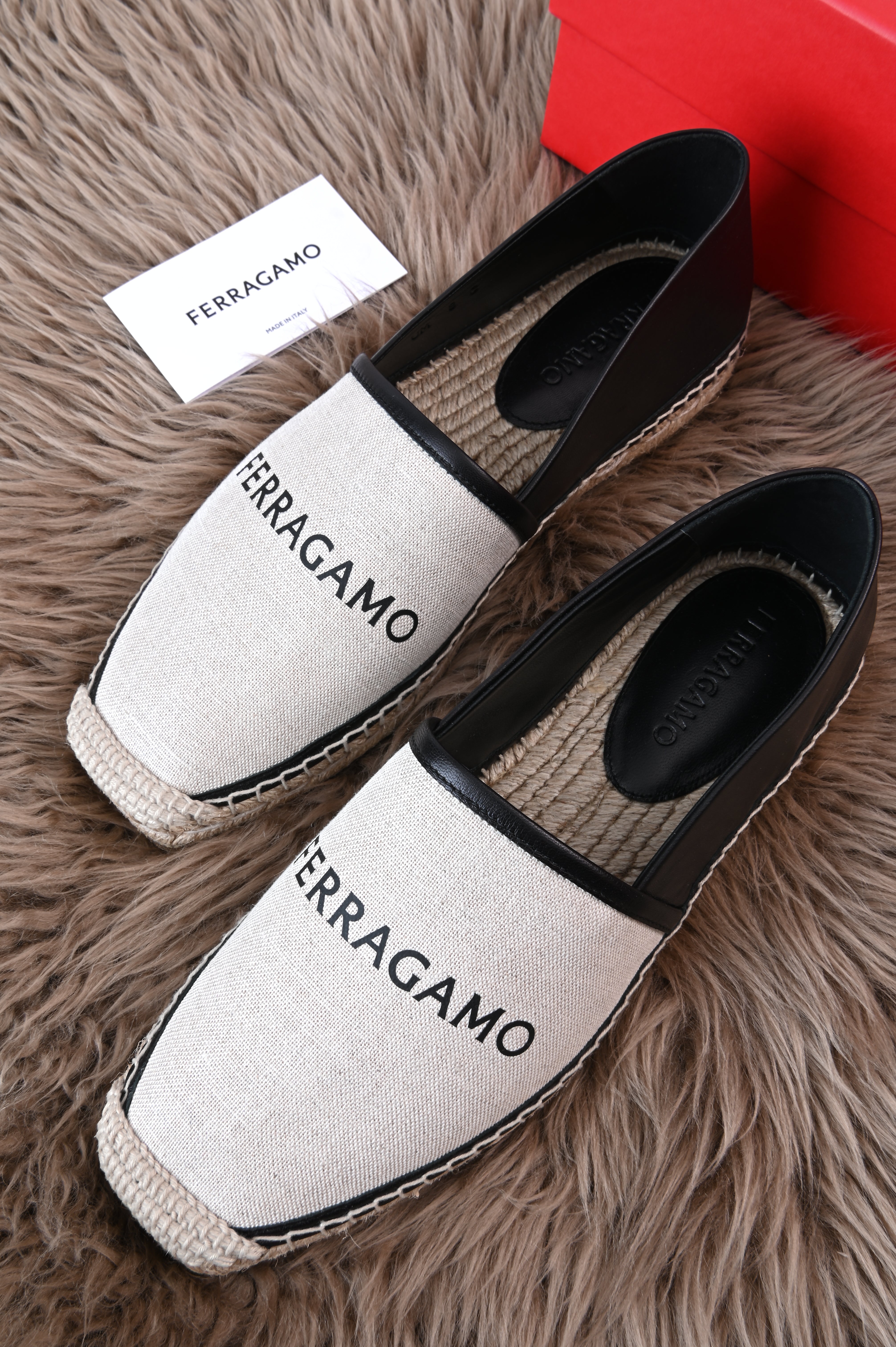 Salvatore Ferragamo espadrilles in canvas and leather