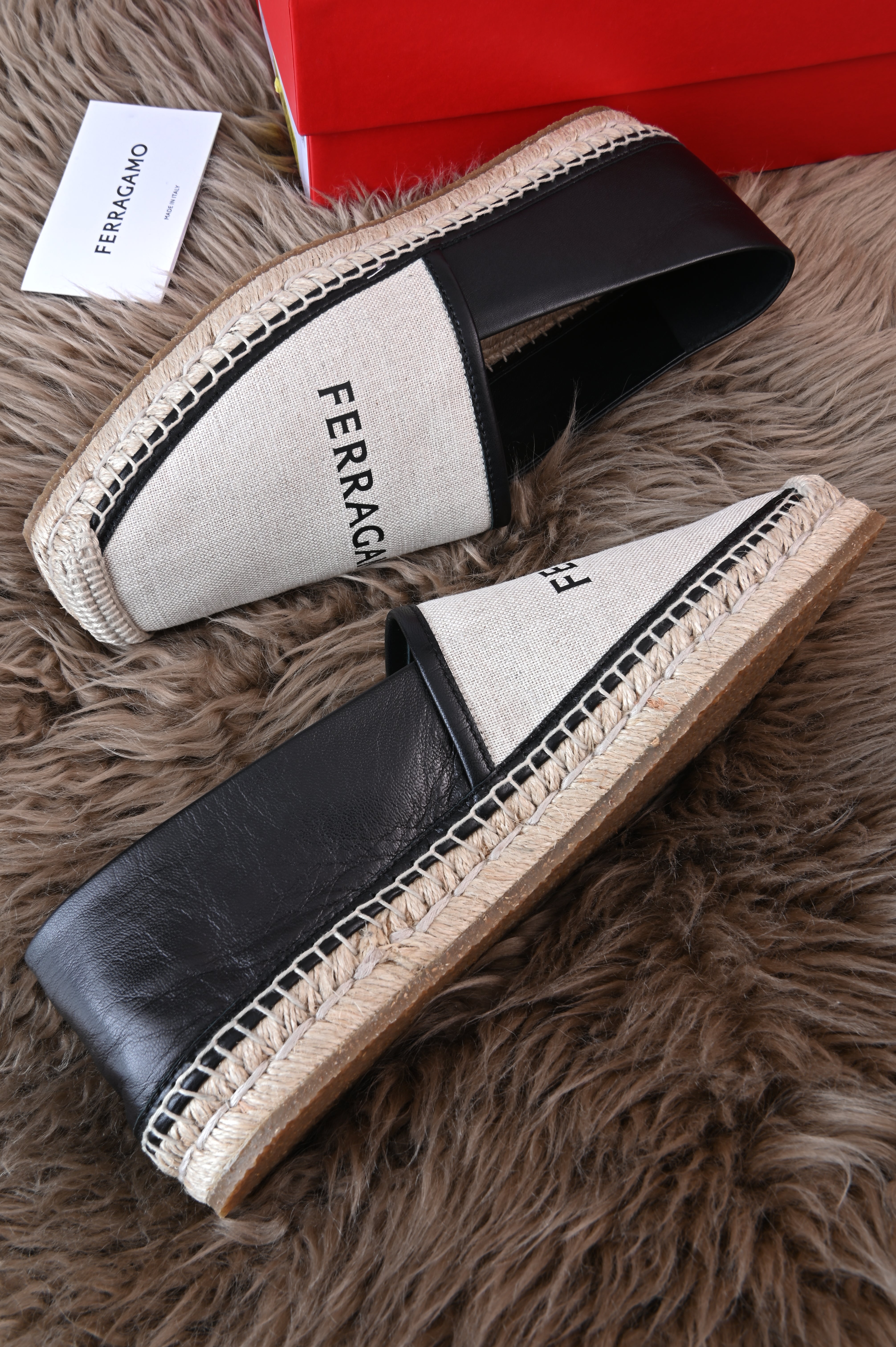 Salvatore Ferragamo espadrilles in canvas and leather