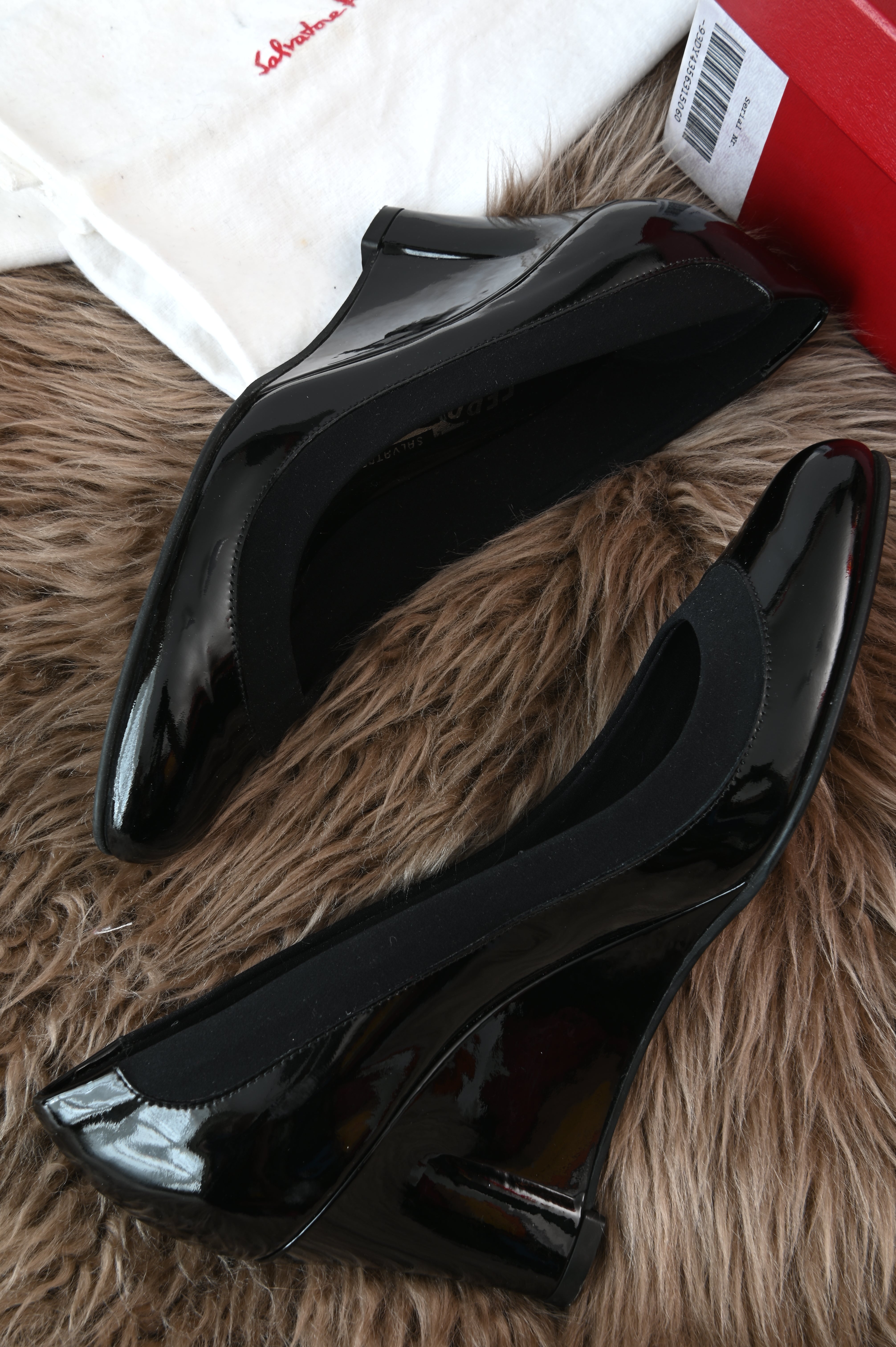 Salvatore Ferragamo Navigli Nero Patent