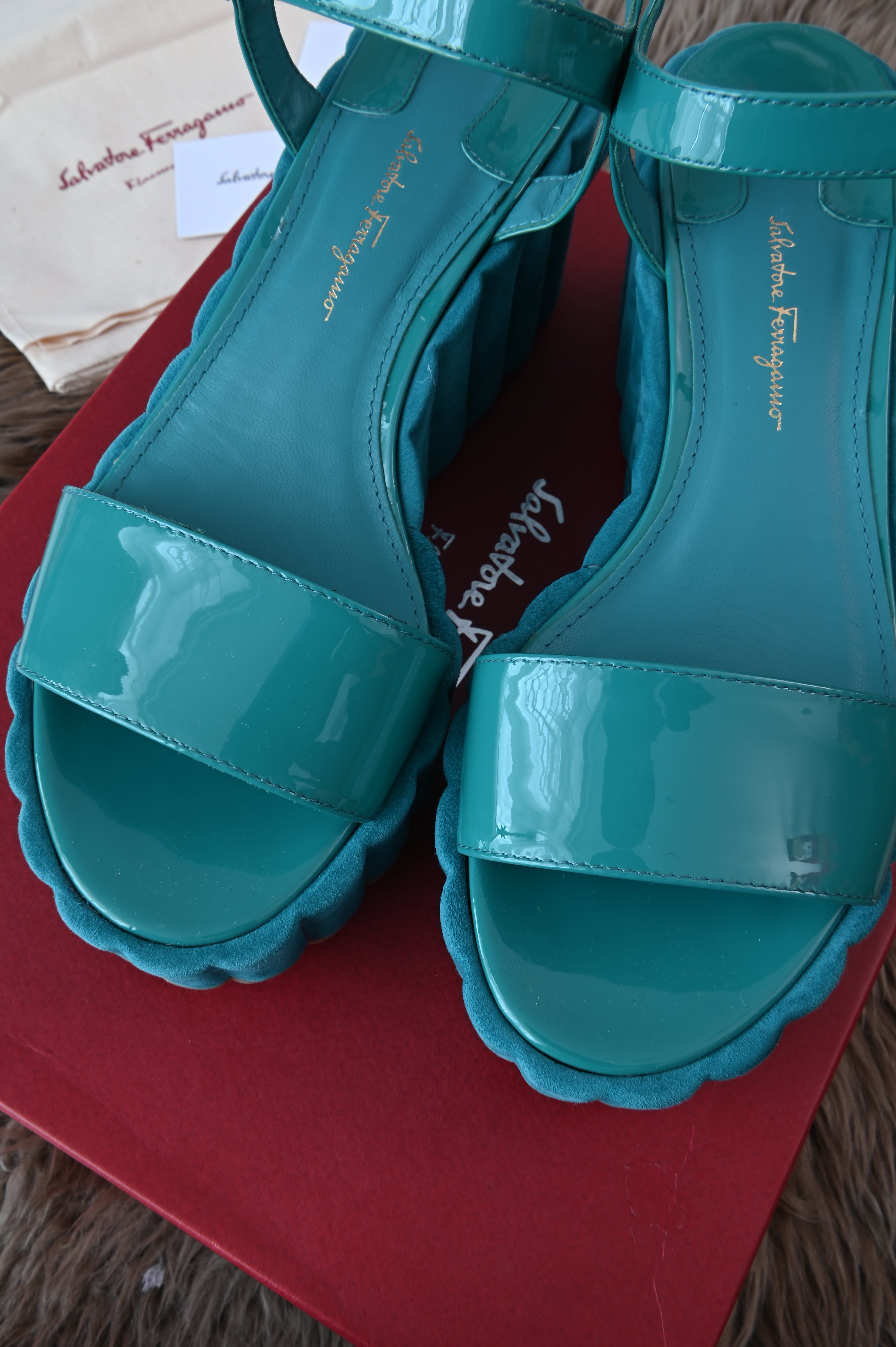 Salvatore Ferrgamo Tropea wedge sandals