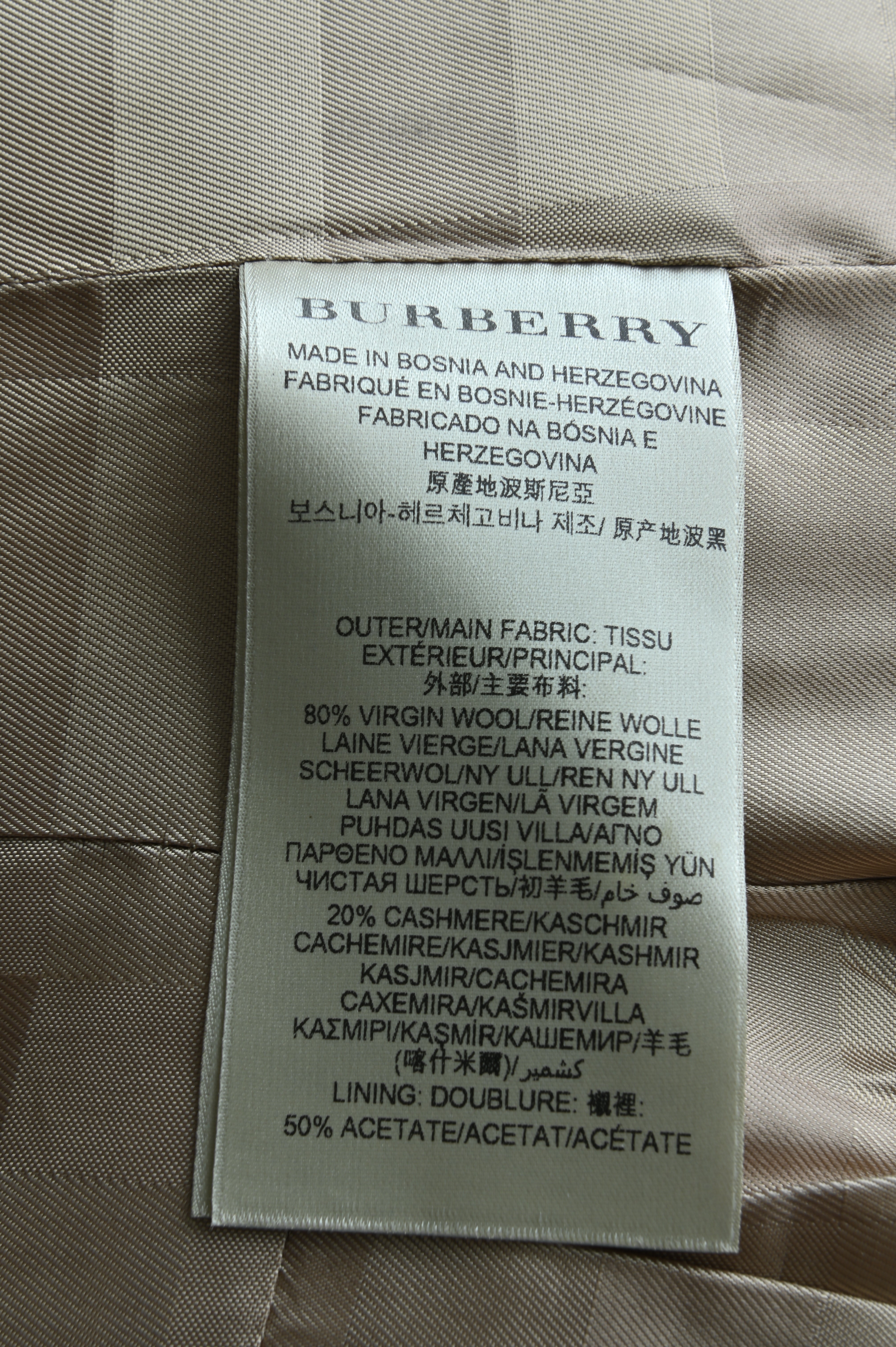 Burberry wool trench Coat in beige