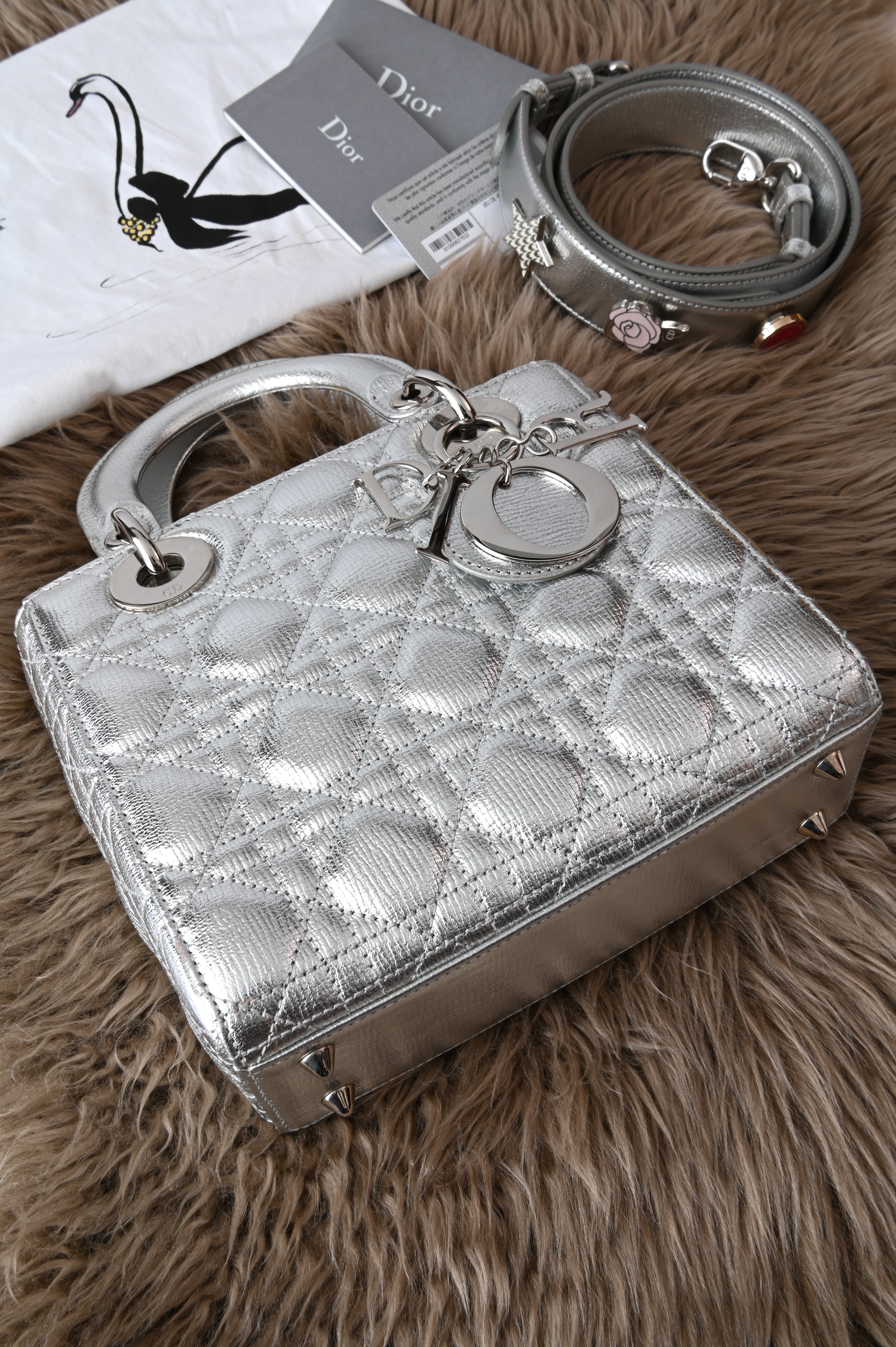 Christian Dior Small ABCDior in silver