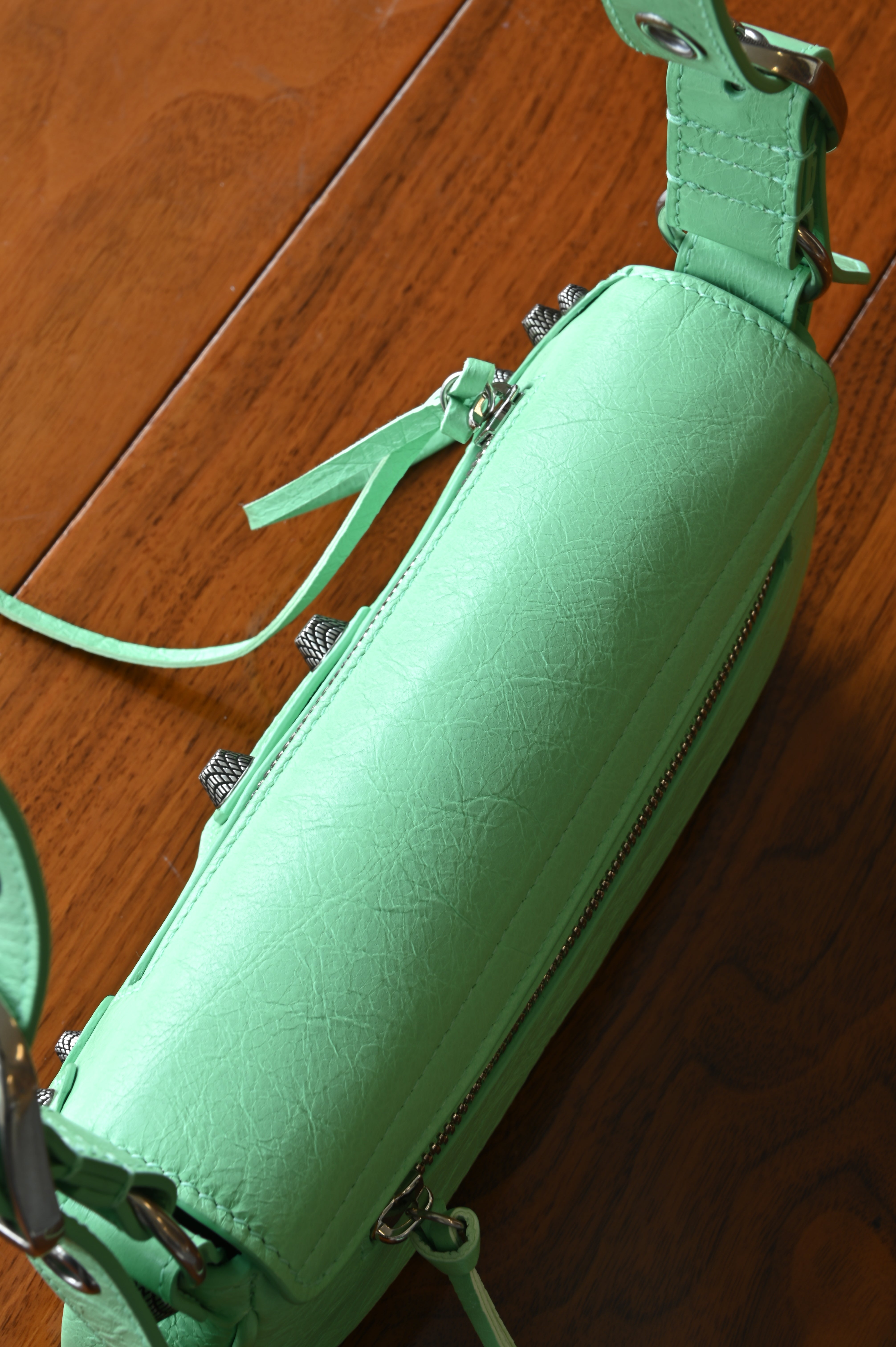 Balenciaga Mint Green Le Cagole Shoulder Bag