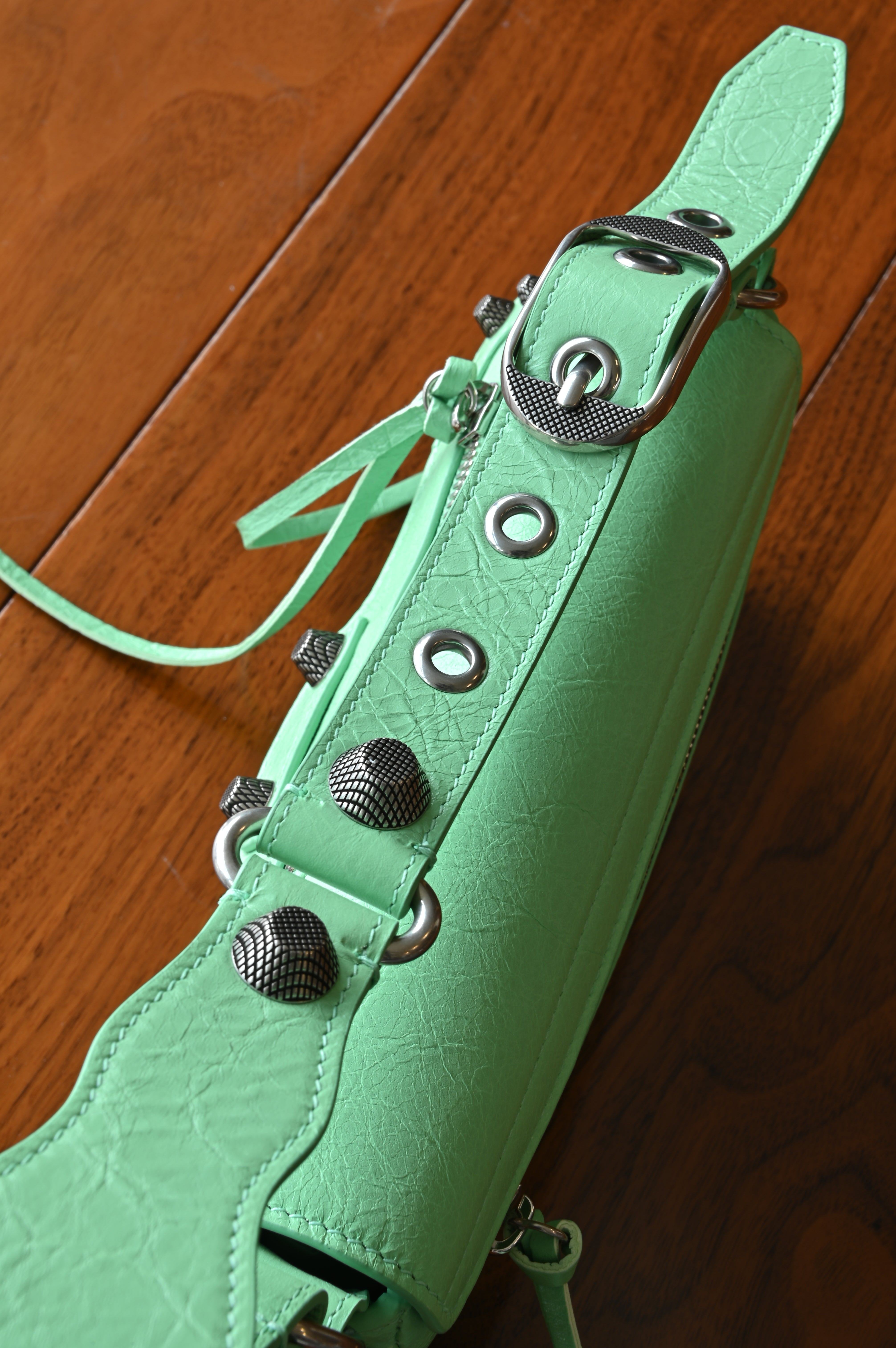 Balenciaga Mint Green Le Cagole Shoulder Bag
