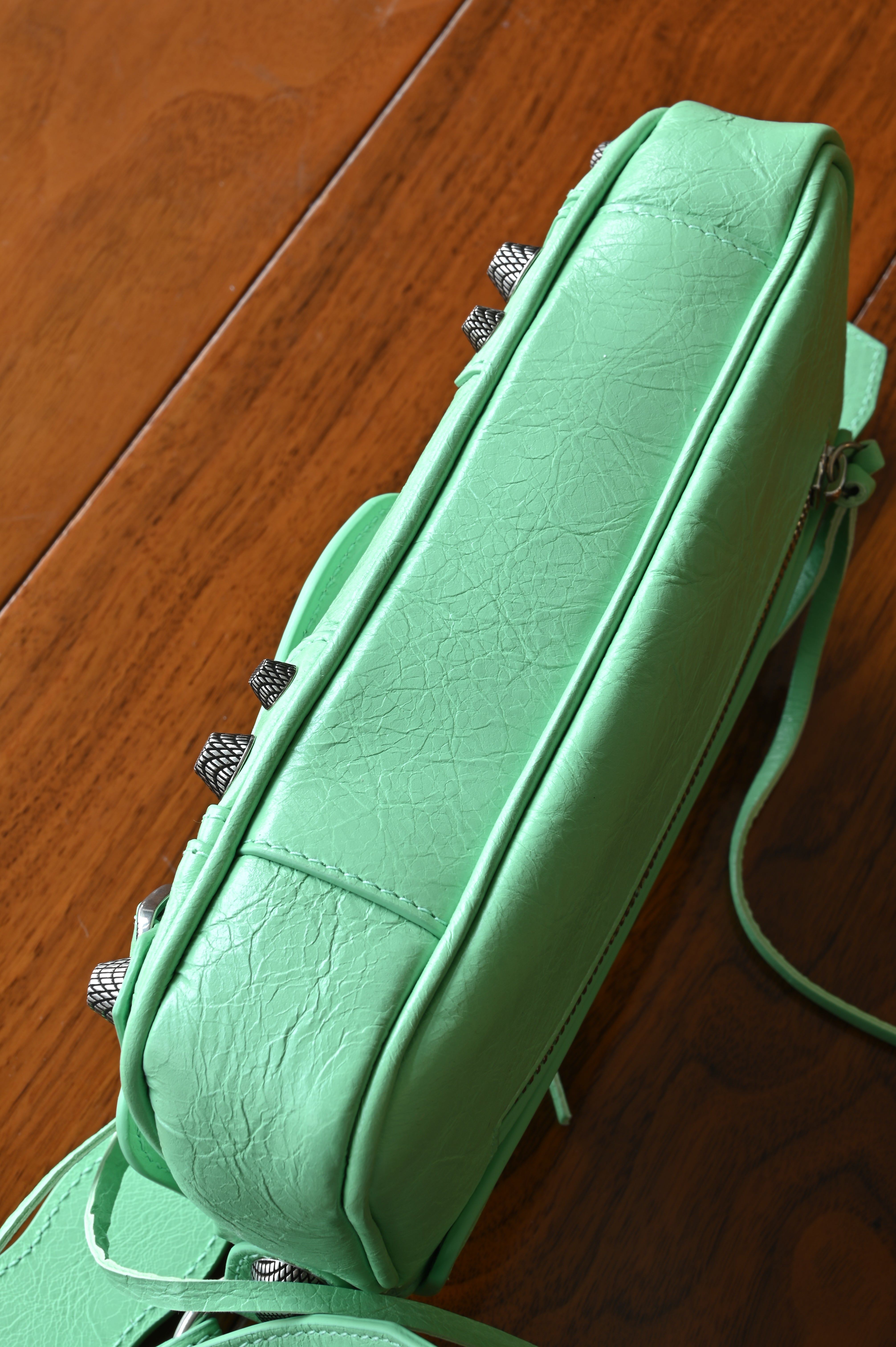 Balenciaga Mint Green Le Cagole Shoulder Bag