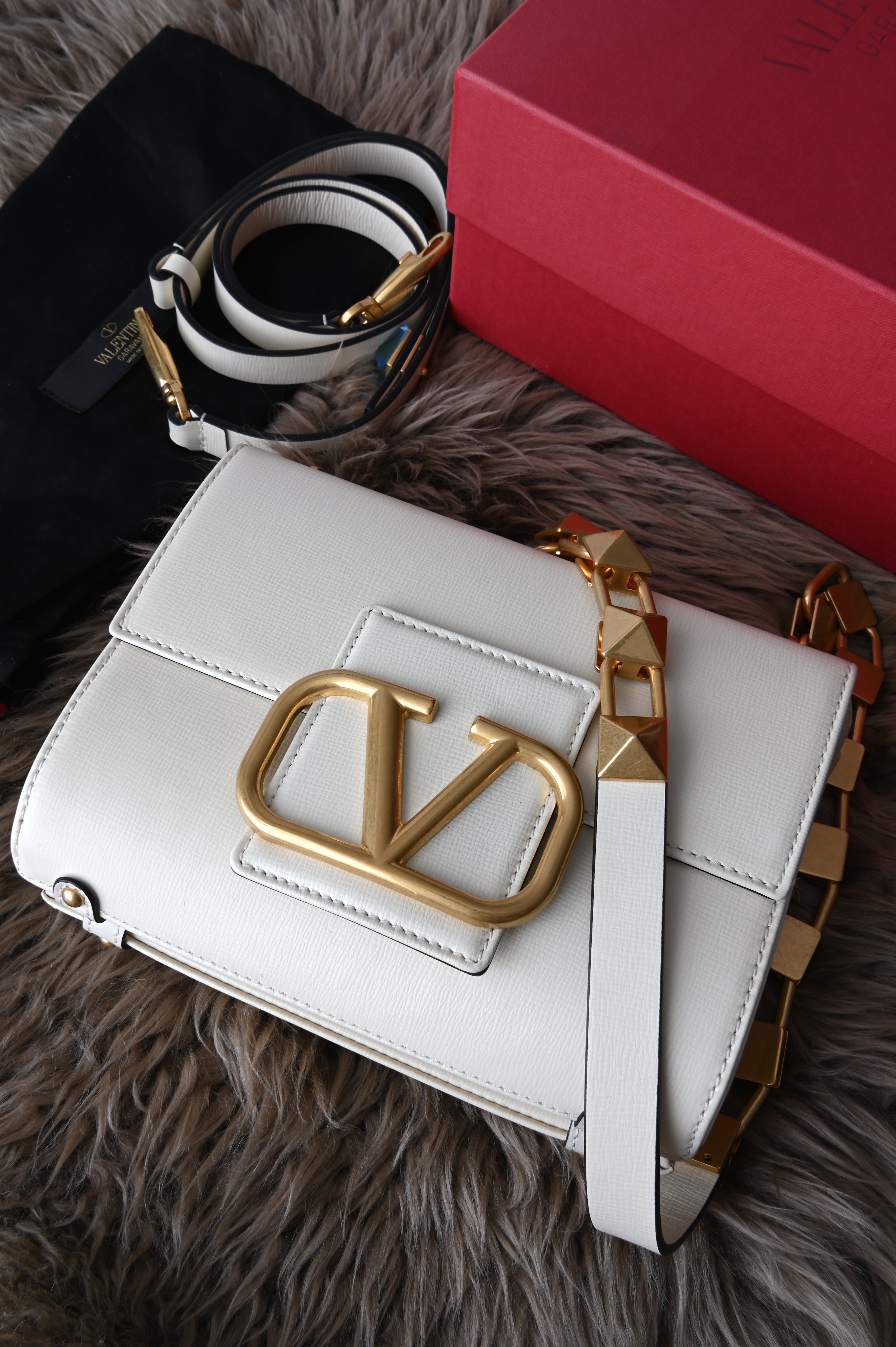 Valentino Garavani V Logo Shoulder Bag