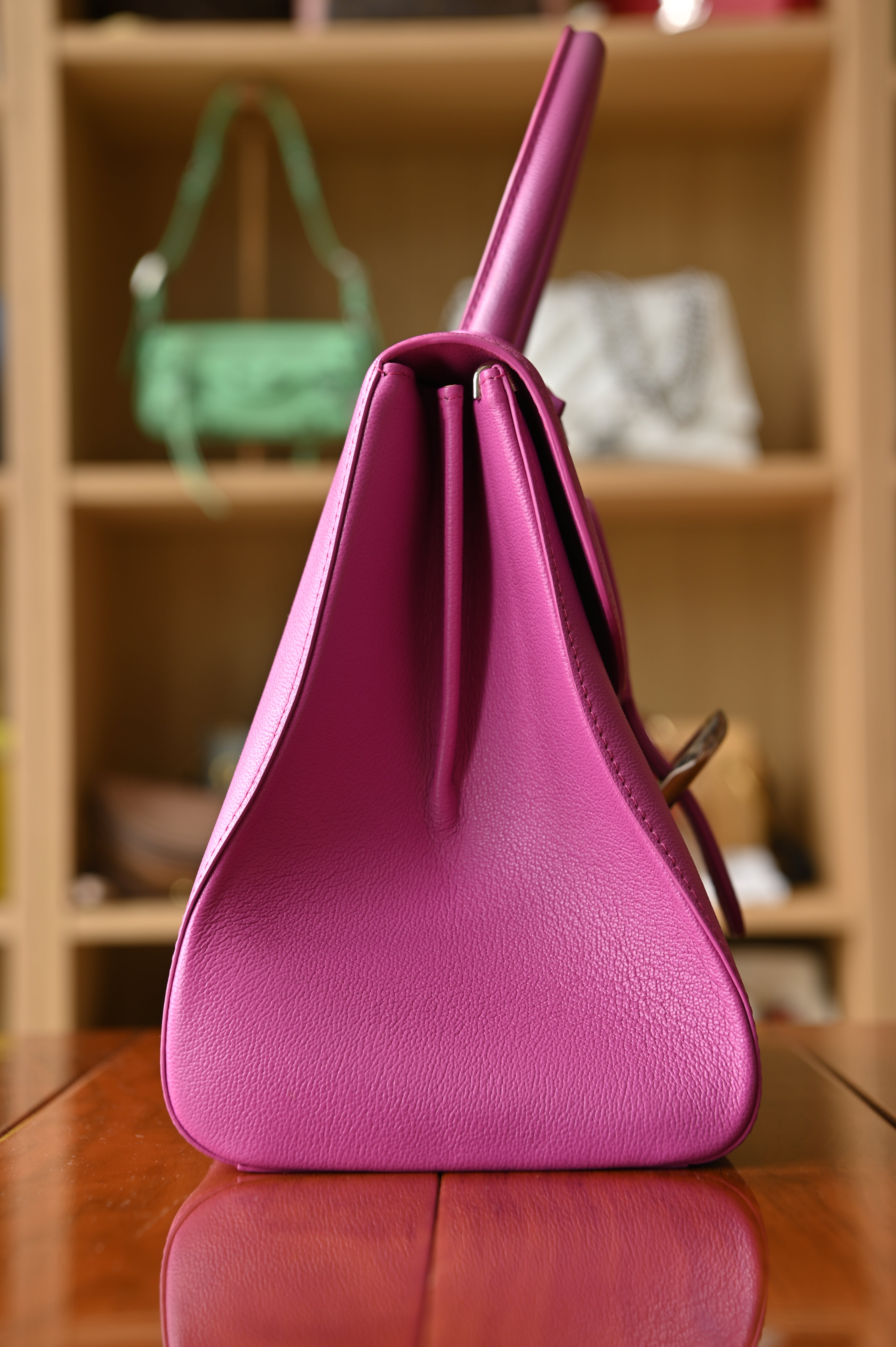 Delvaux Hot Pink Brillant Top Handle Bag