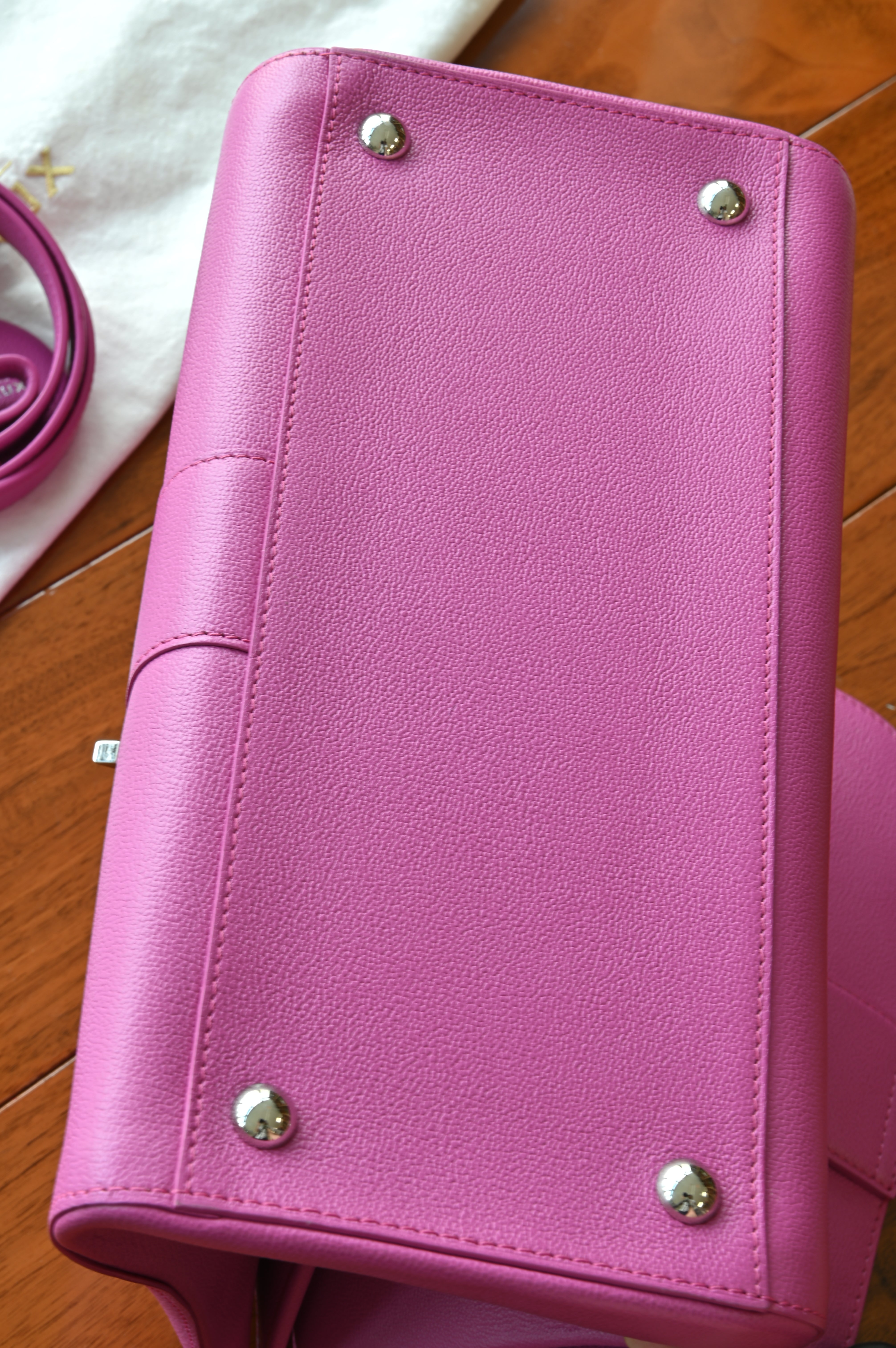 Delvaux Hot Pink Brillant Top Handle Bag