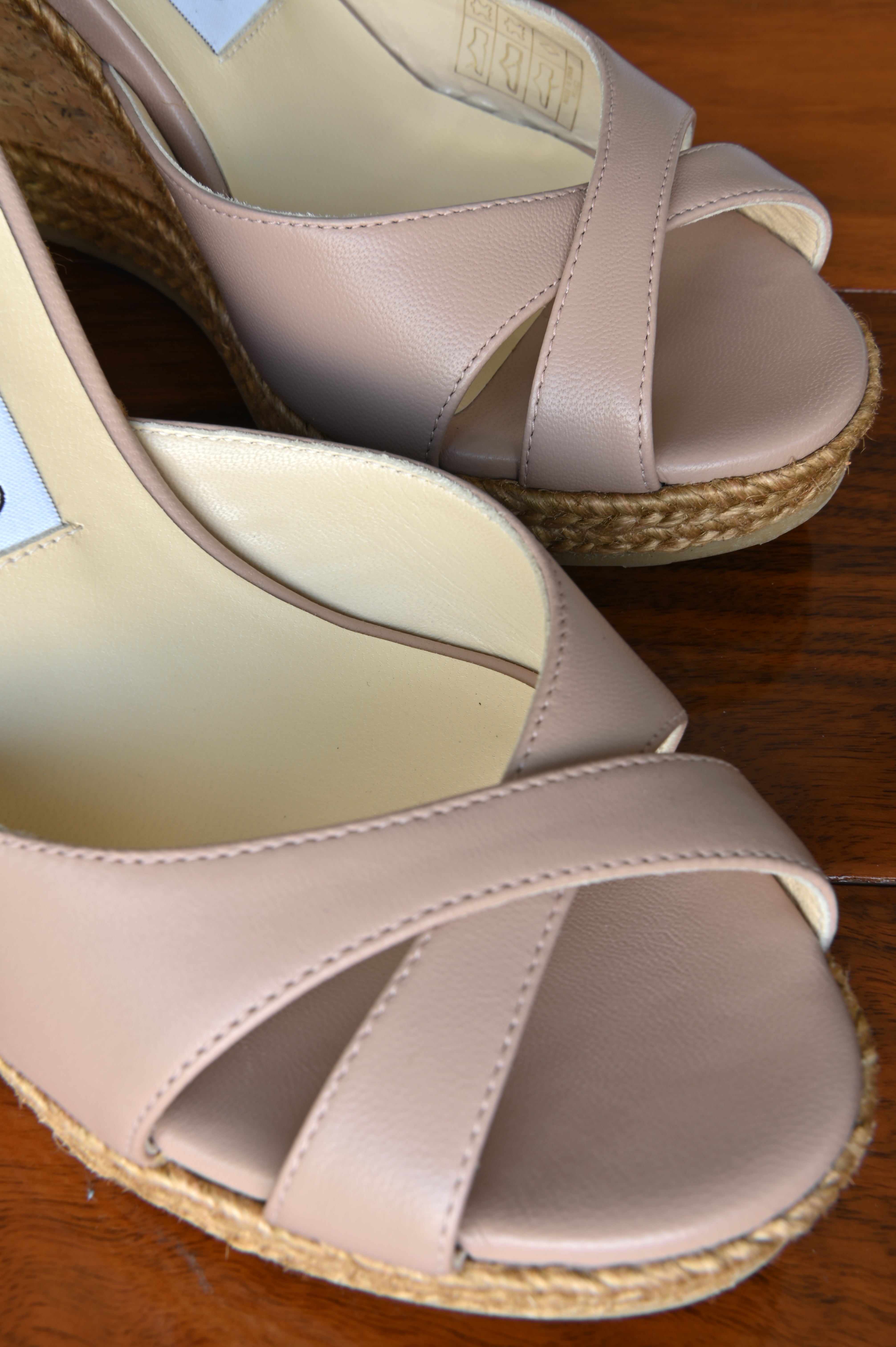 Jimmy Choo Pink Almer Espadrille Wedges