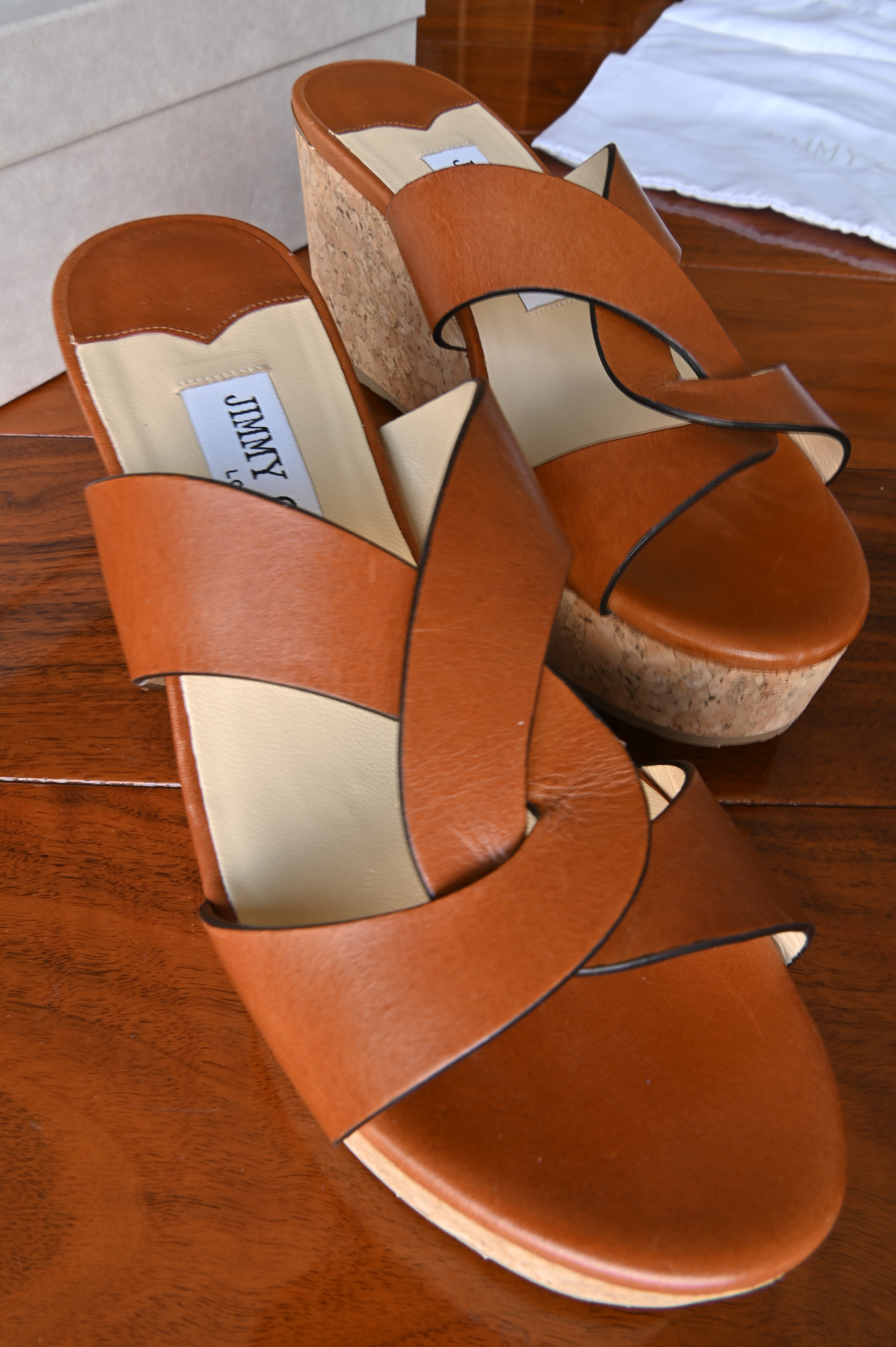 Jimmy Choo Caramel Almer Espadrille Wedges