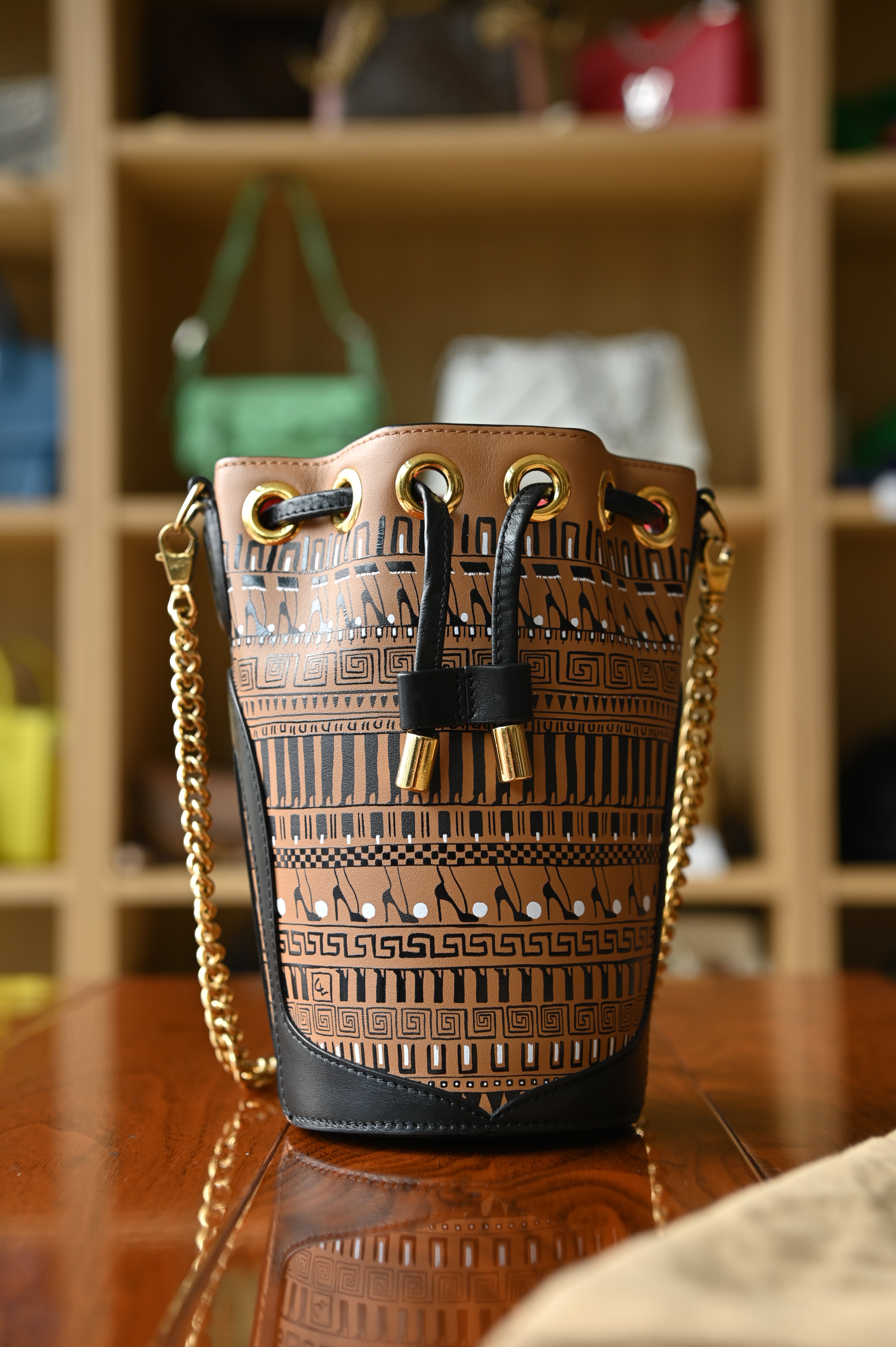 Christian Louboutin Loubiphore Greekaba Mini Bucket Bag