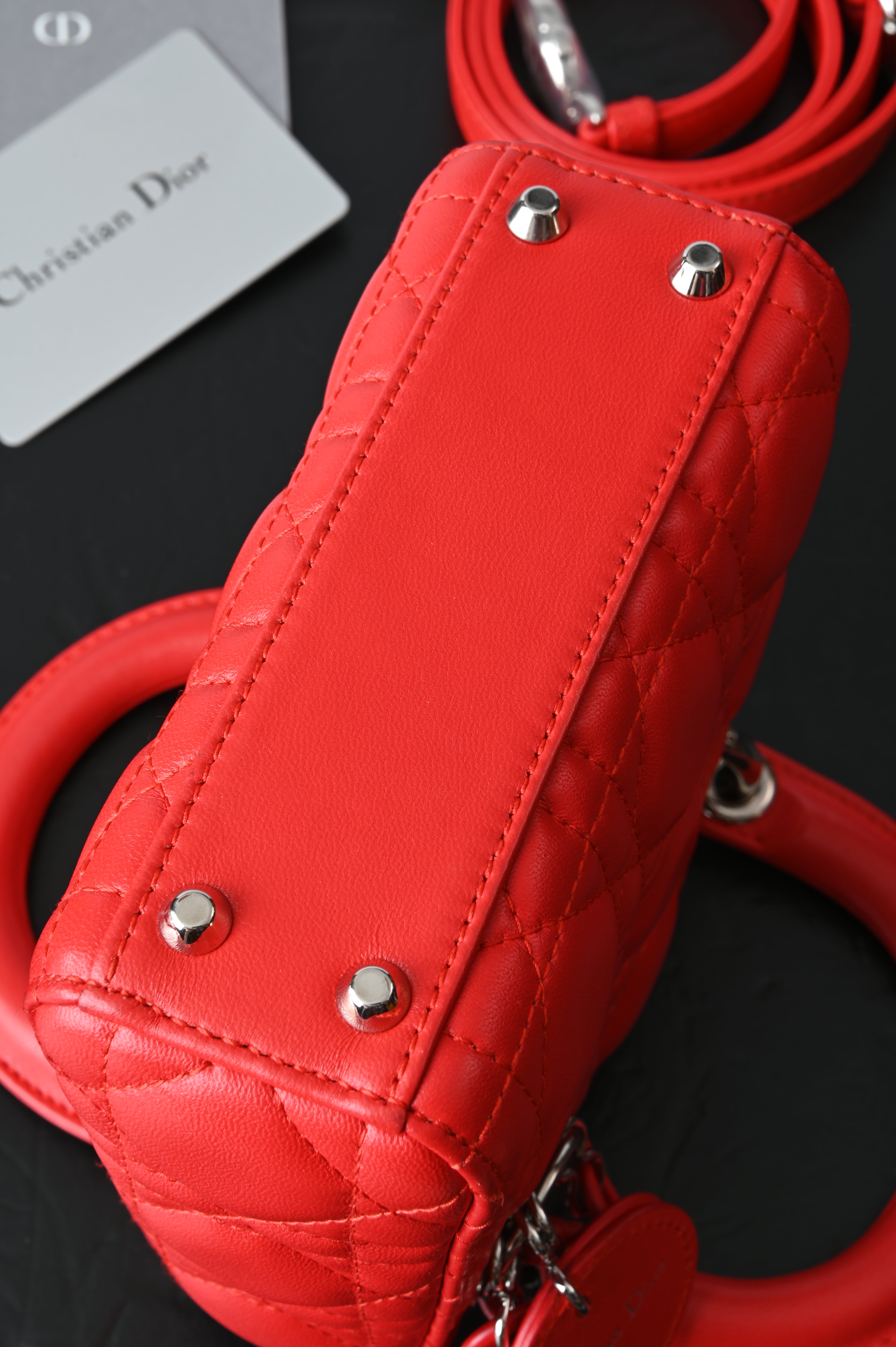 Christian Dior Mini Lady Dior in red