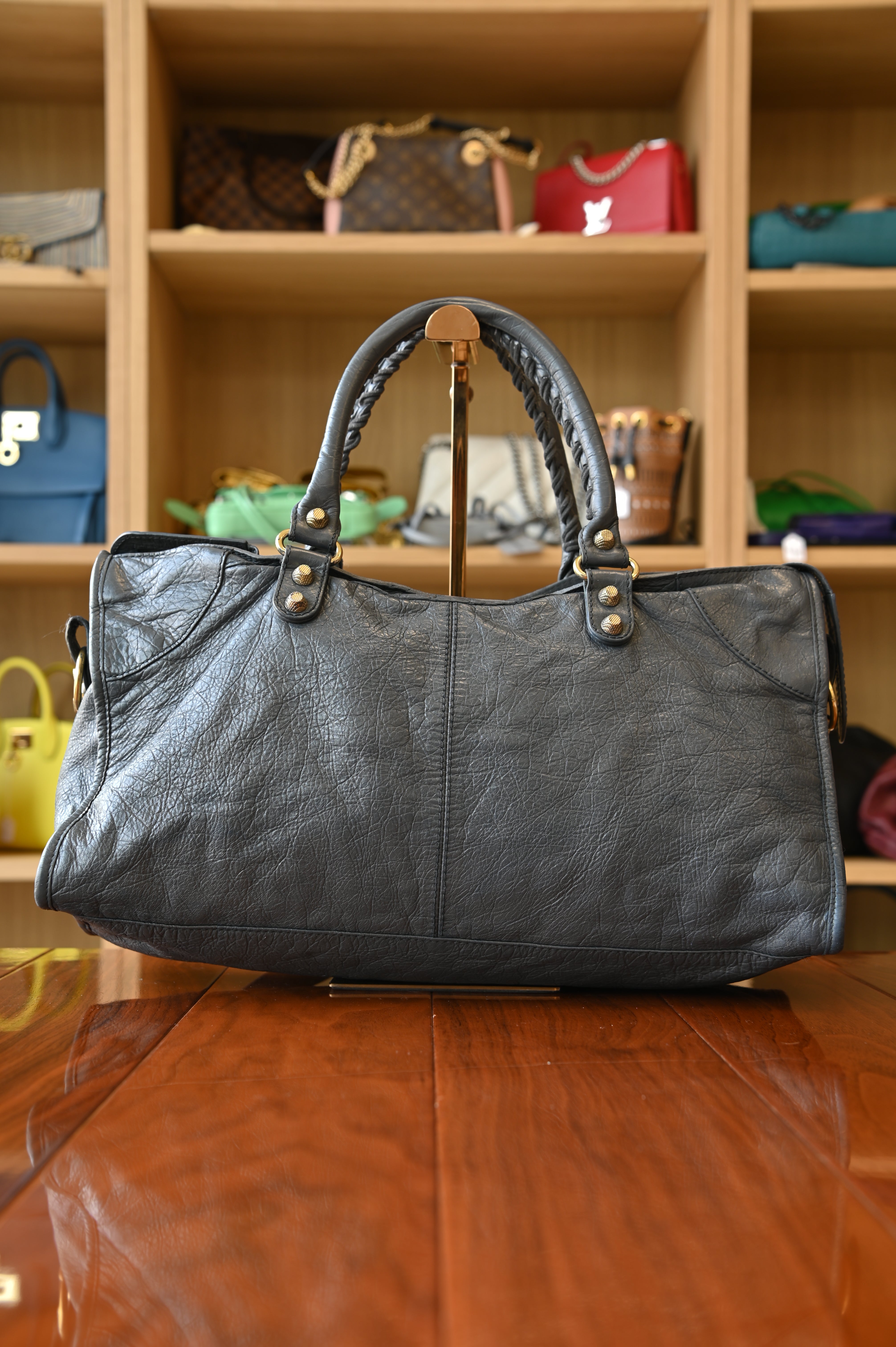 Balenciaga Grey Part Time shoulder Bag