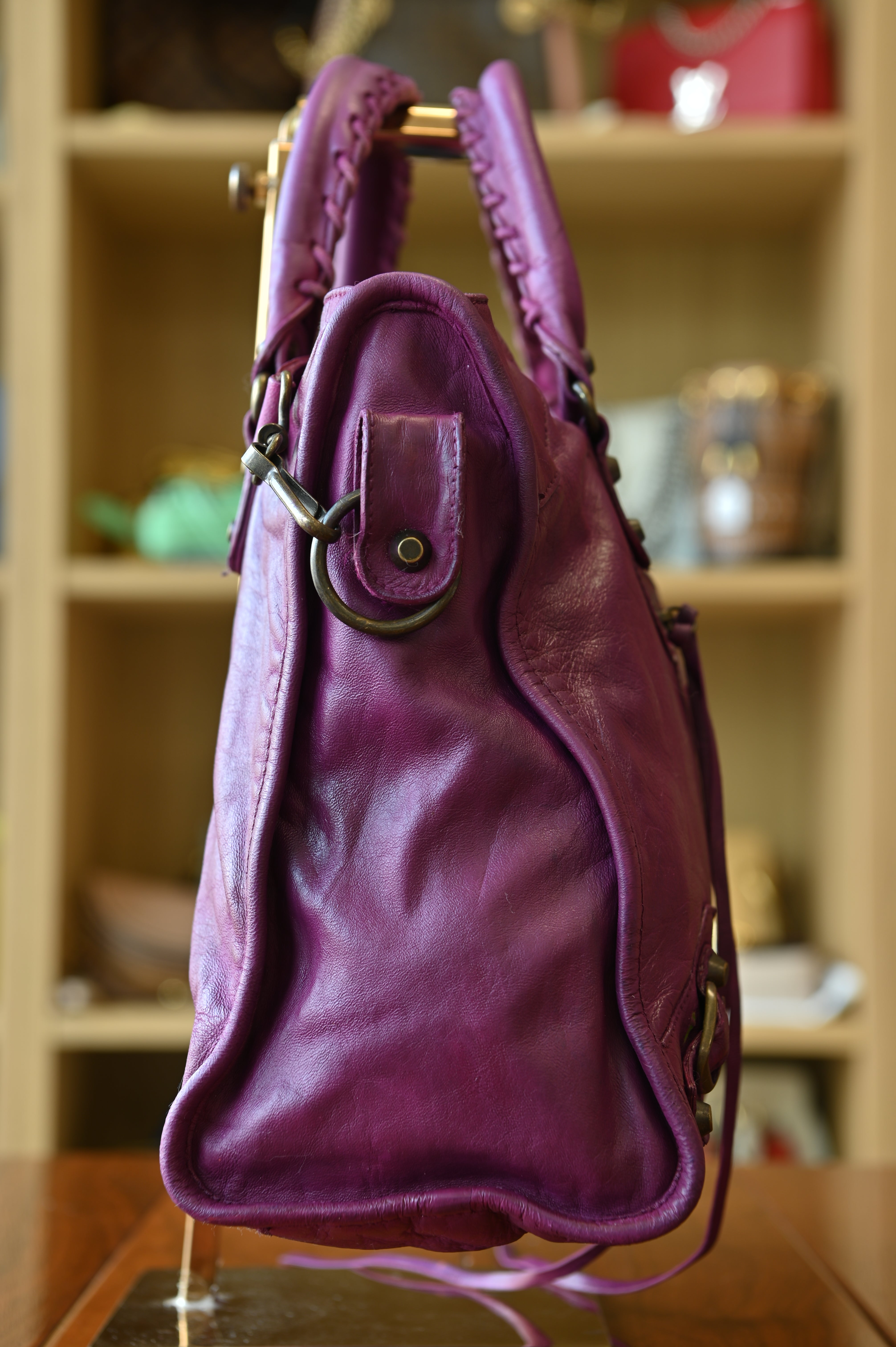 Balenciaga Purple Le City Bag