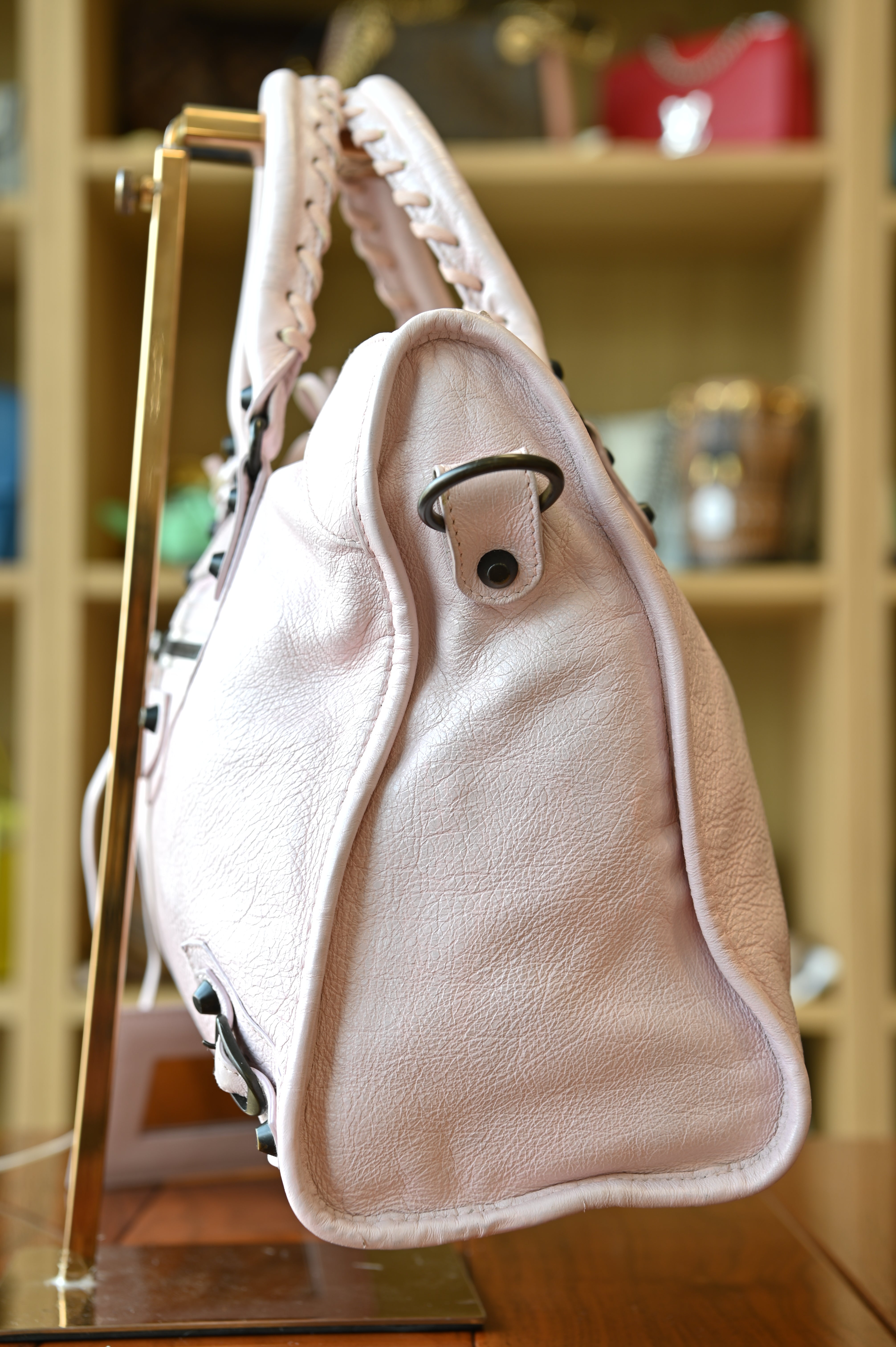Balenciaga Pink Le City Shoulder Bag