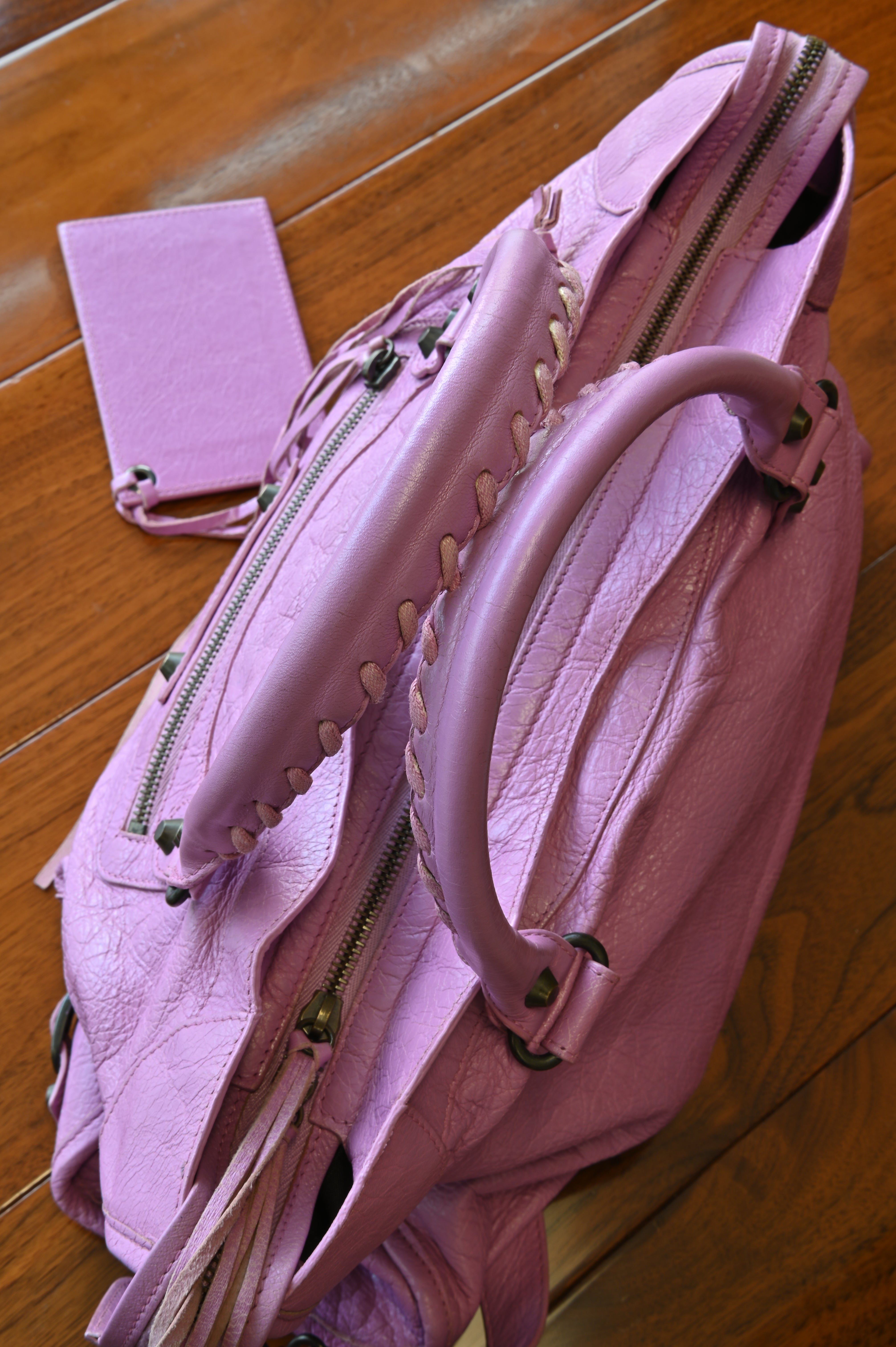 Balenciaga Lavender Le City Shoulder Bag