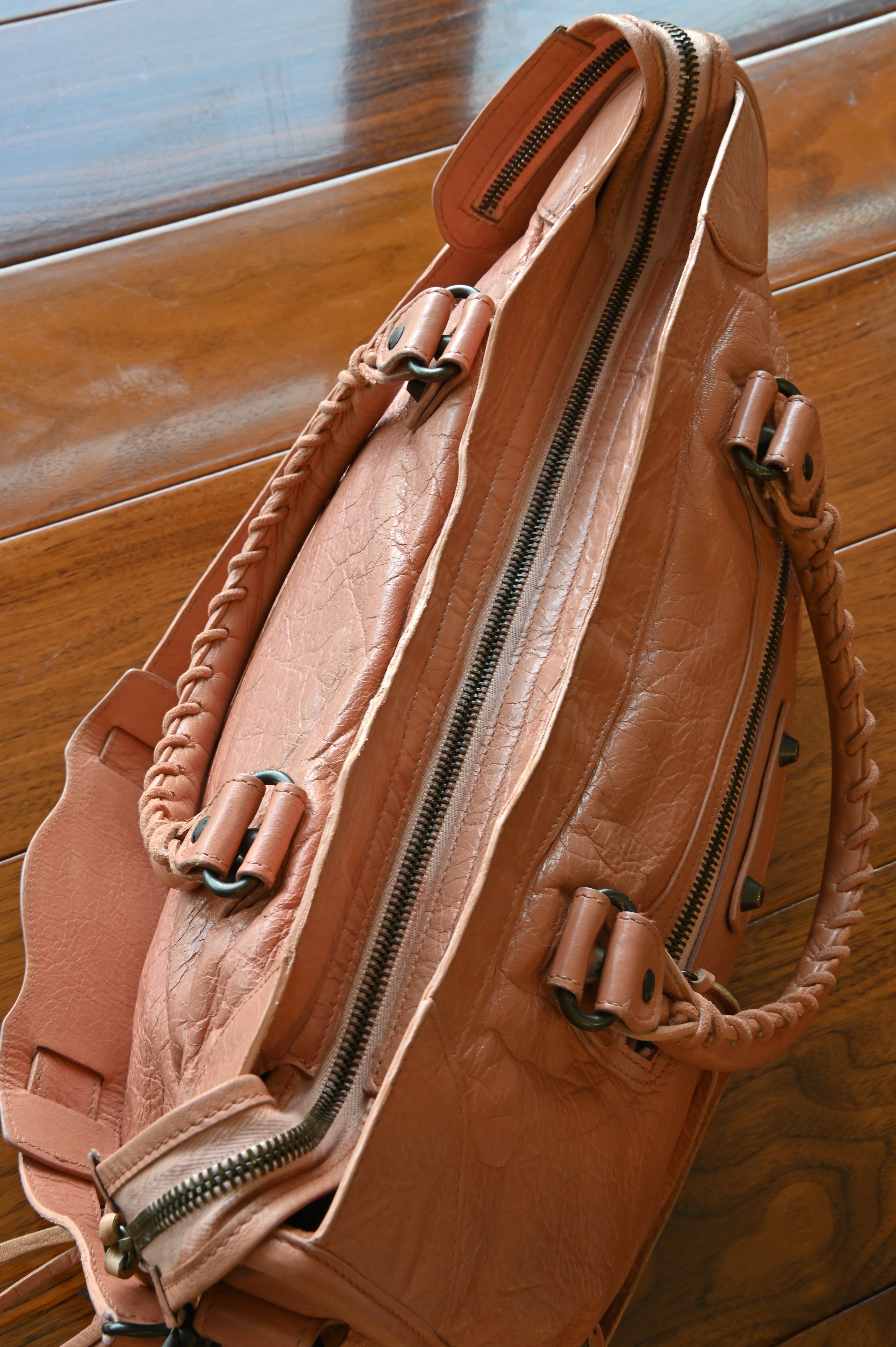 Balenciaga Salmon Le City Shoulder Bag