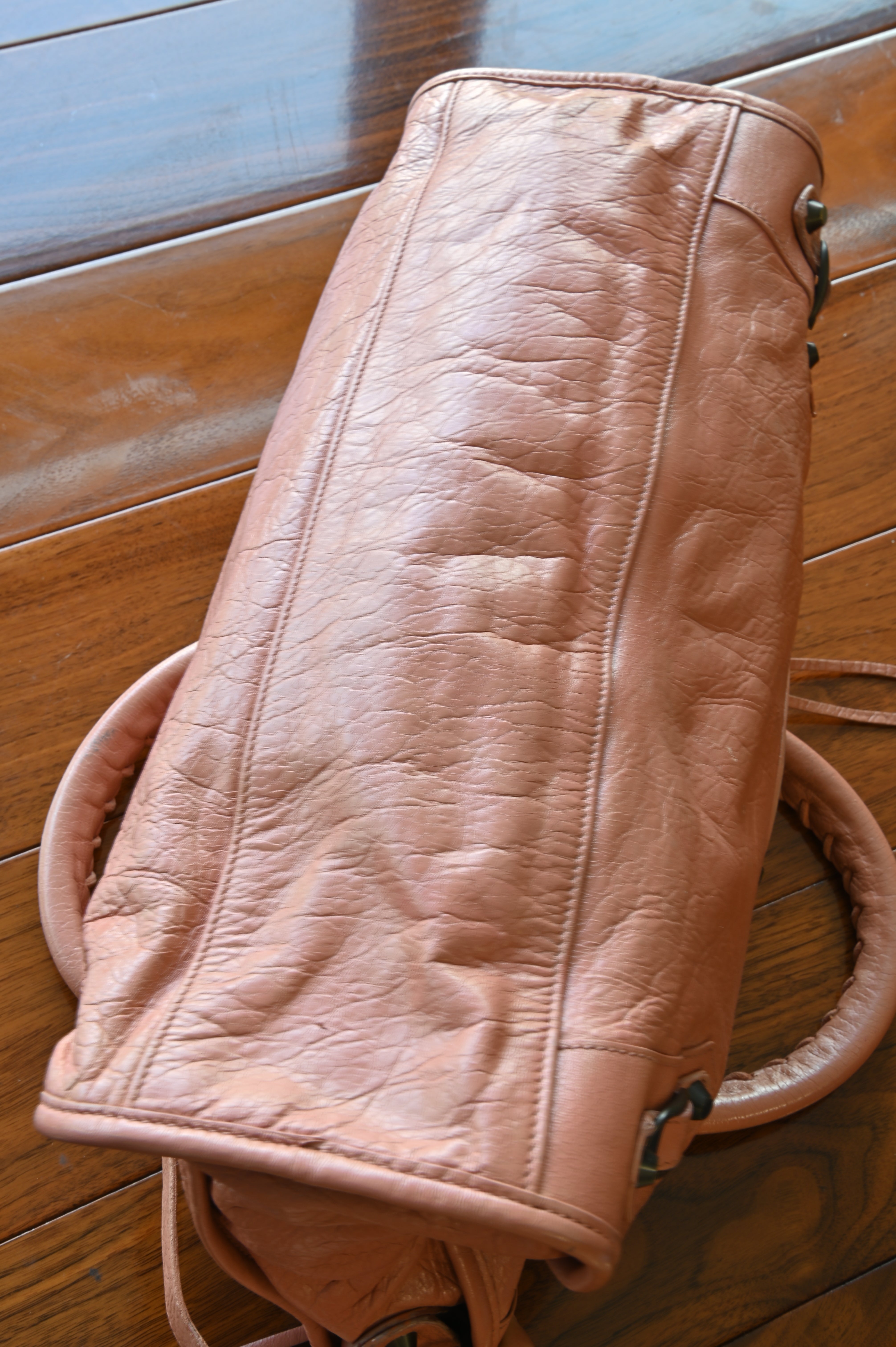 Balenciaga Salmon Le City Shoulder Bag