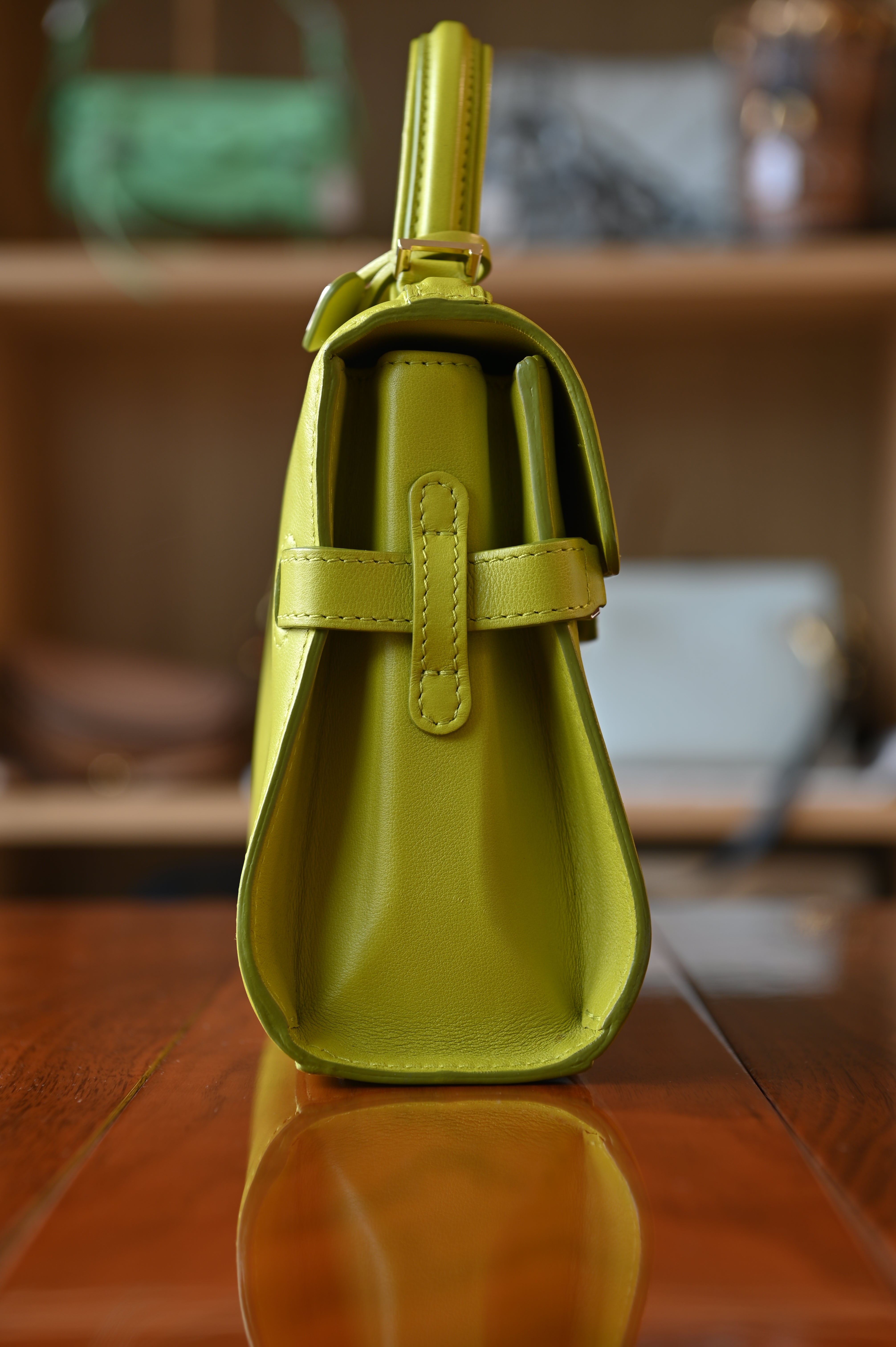 Delvaux Light Green Tempête PM Bag