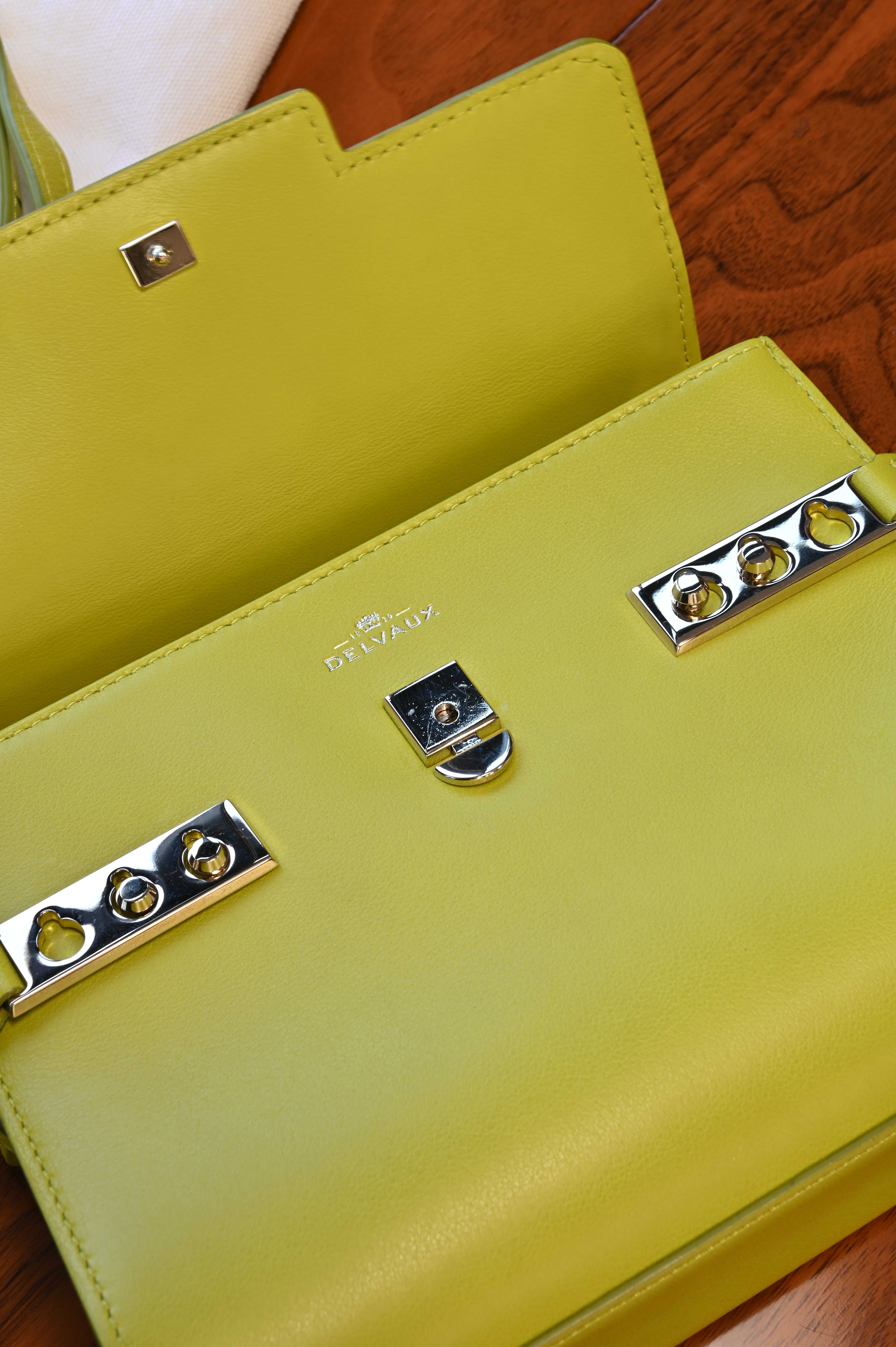 Delvaux Light Green Tempête PM Bag