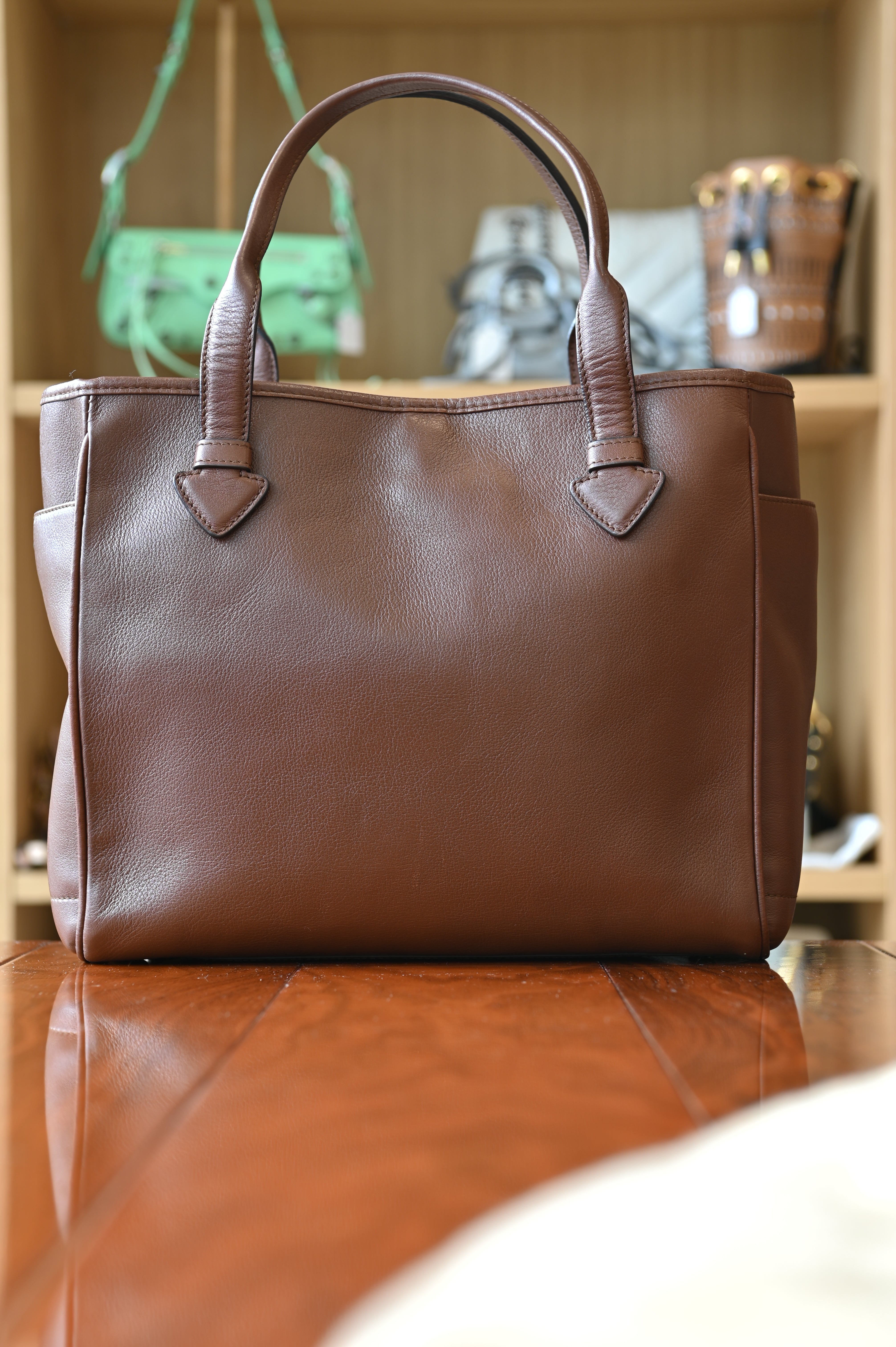 Loewe Brown Heritage Tote Bag