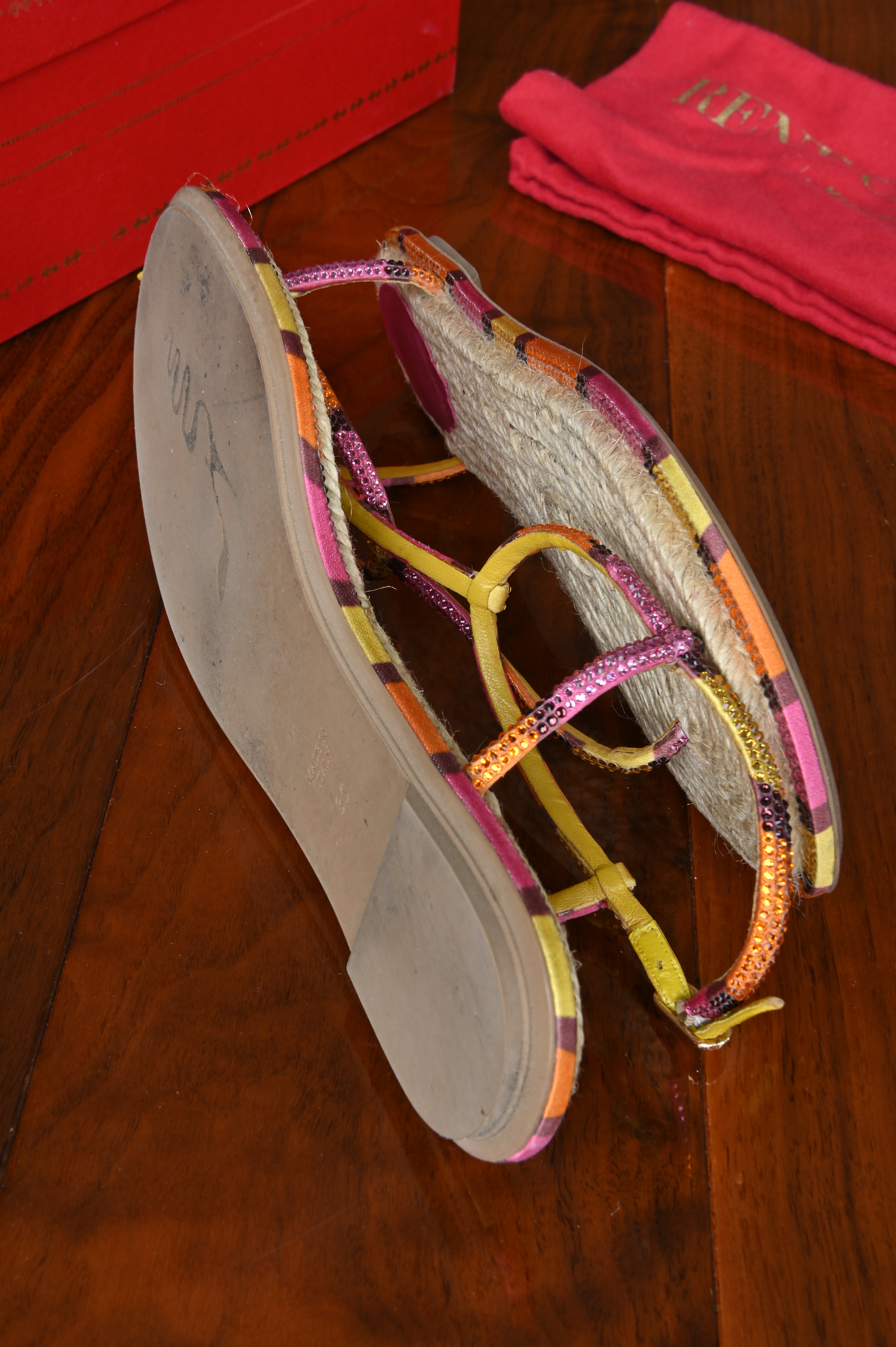 René Caovilla Caterina Multicolor Sandals