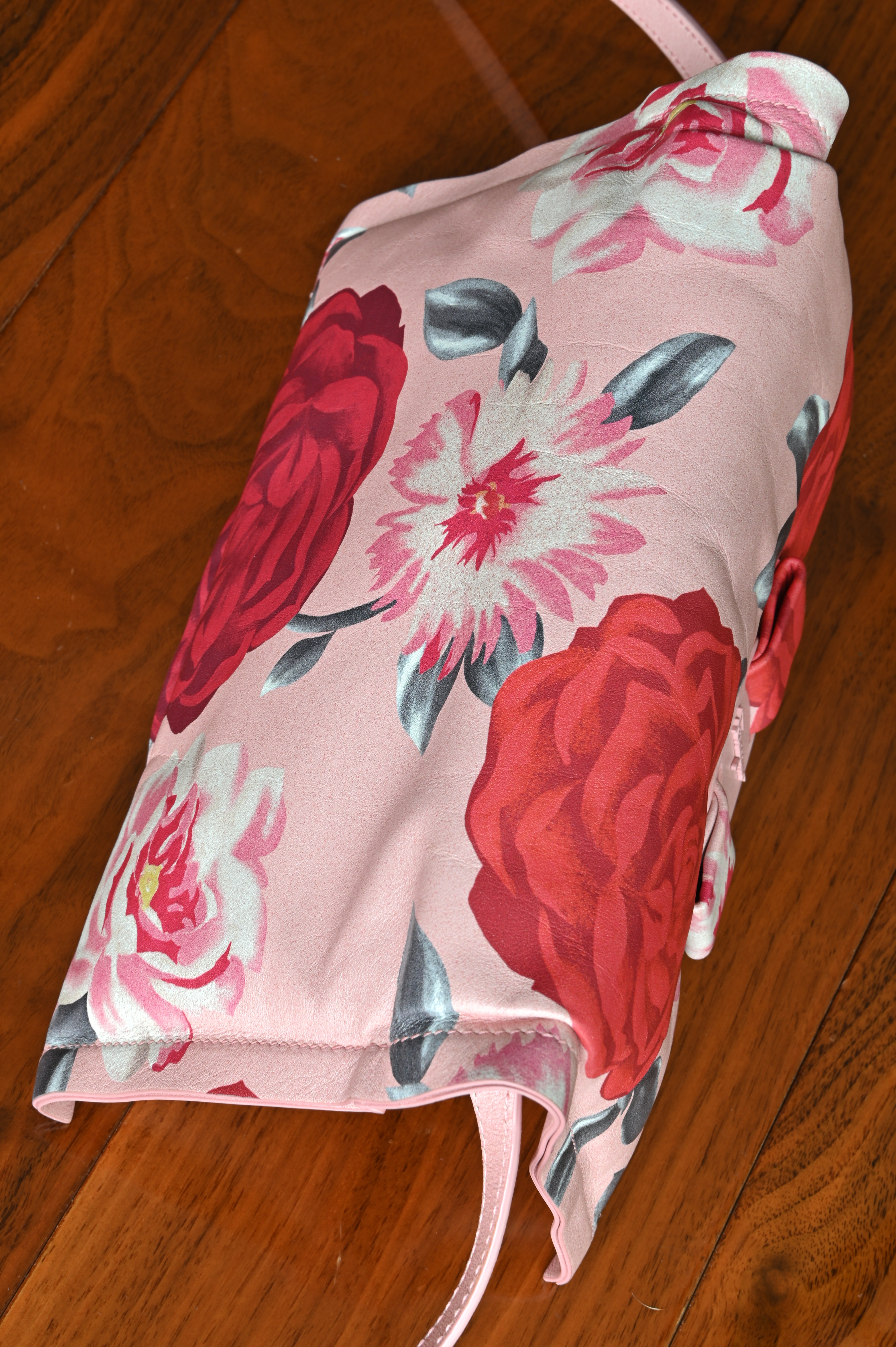Salvatore Ferragamo Pink Floral Shoulder Bag
