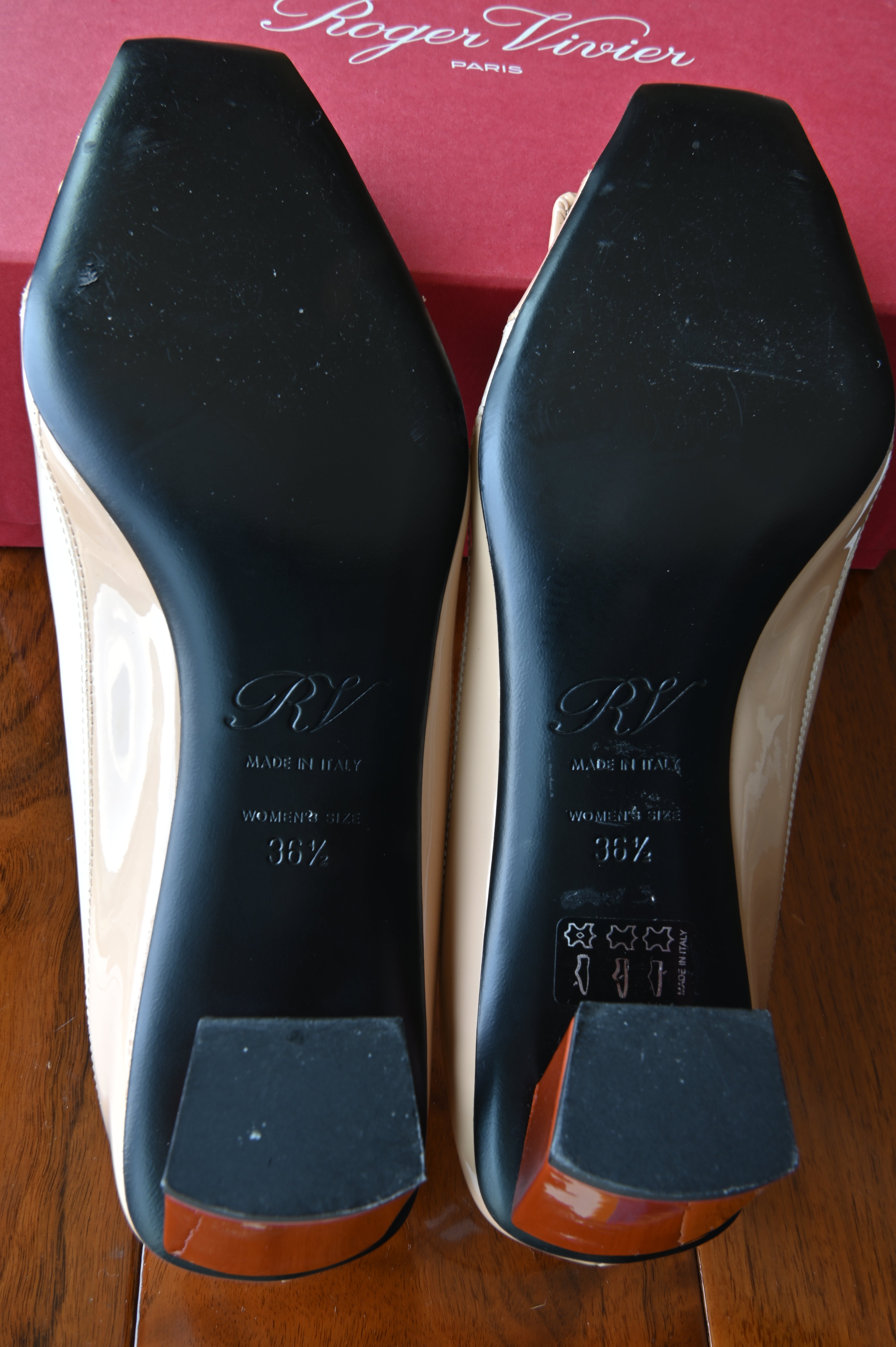 Roger Vivier Tricolor Buckle Pumps