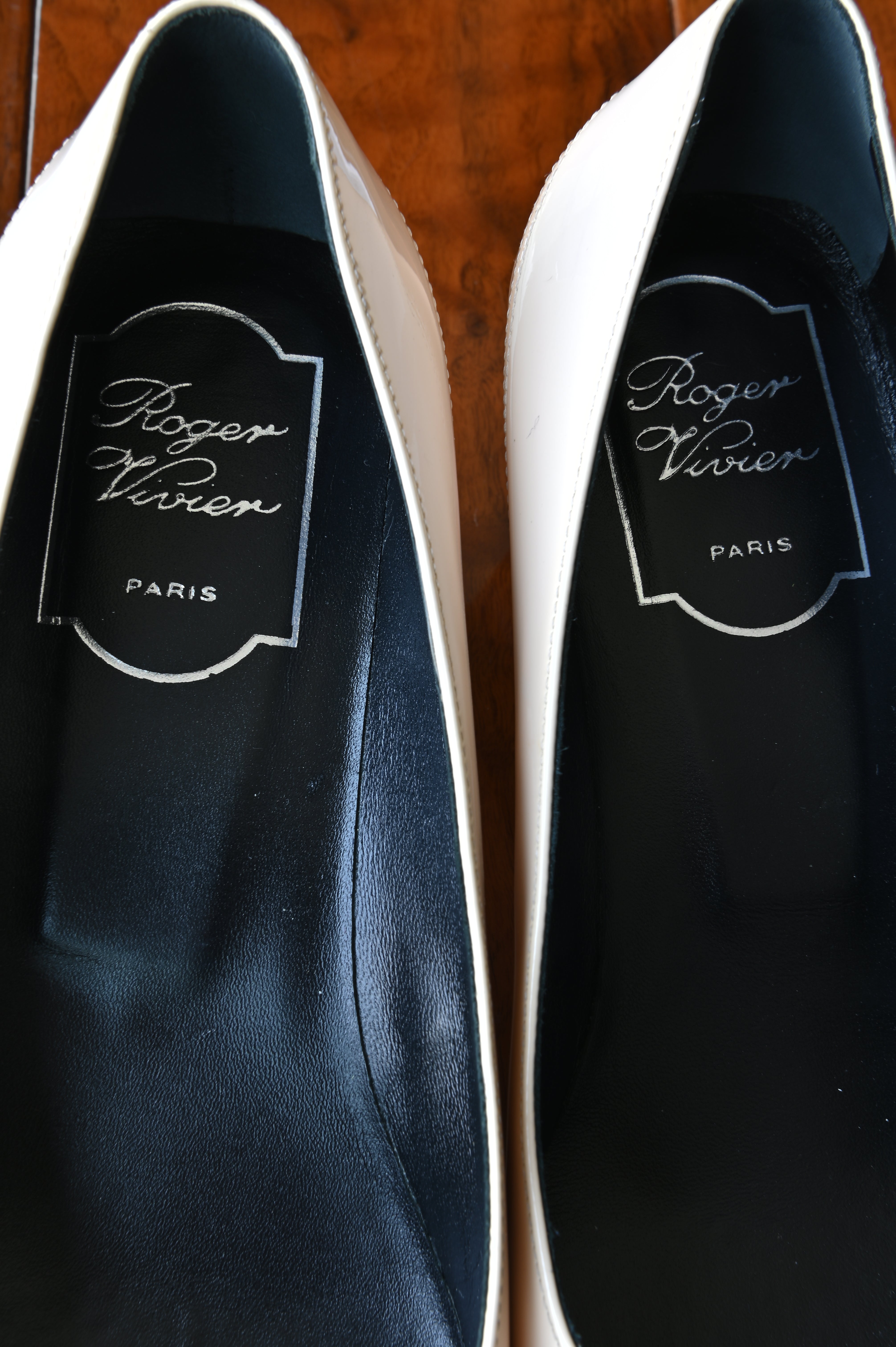 Roger Vivier Tricolor Buckle Pumps