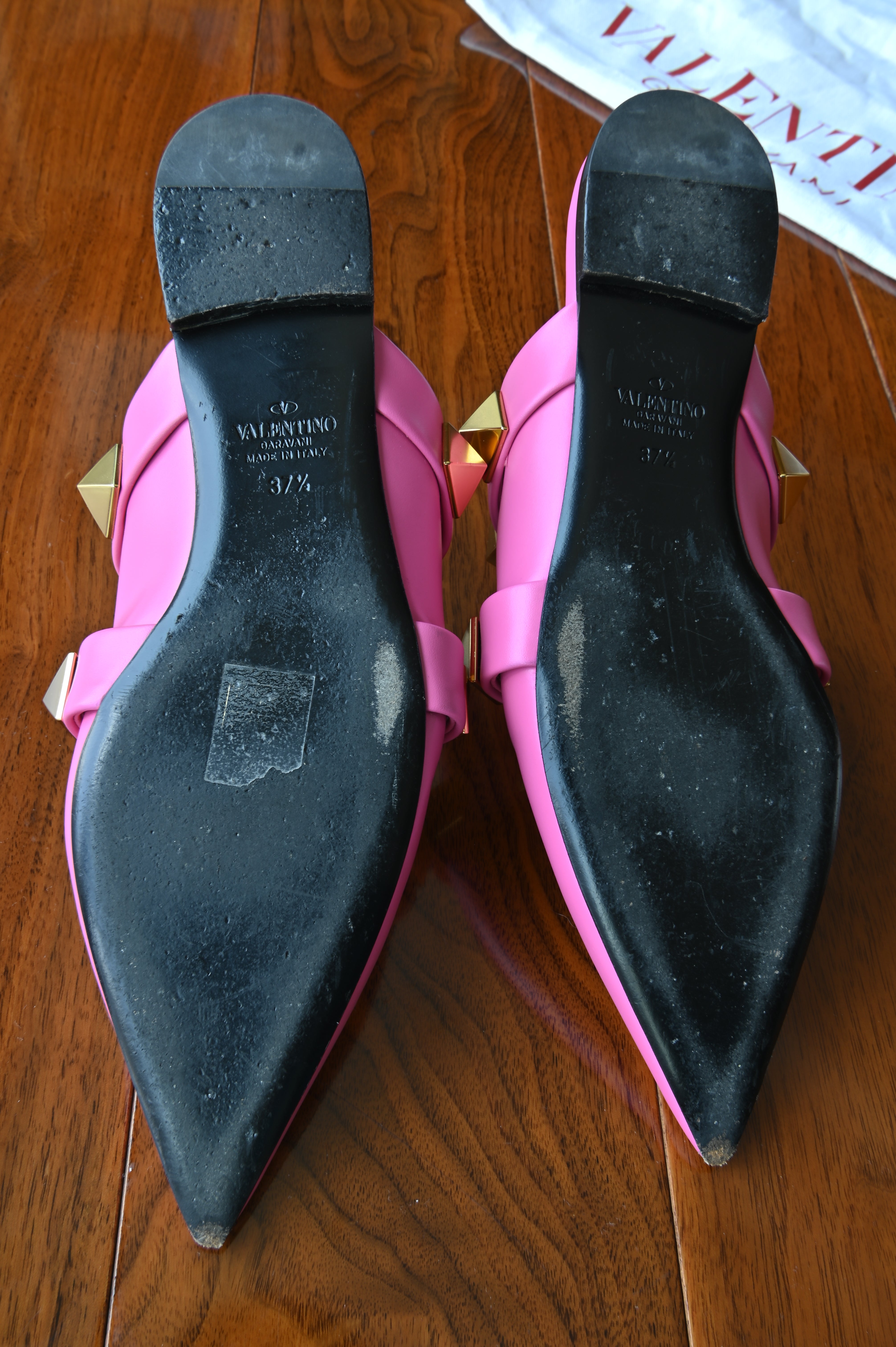 Valentino Garavani Pink Rockstud Mules