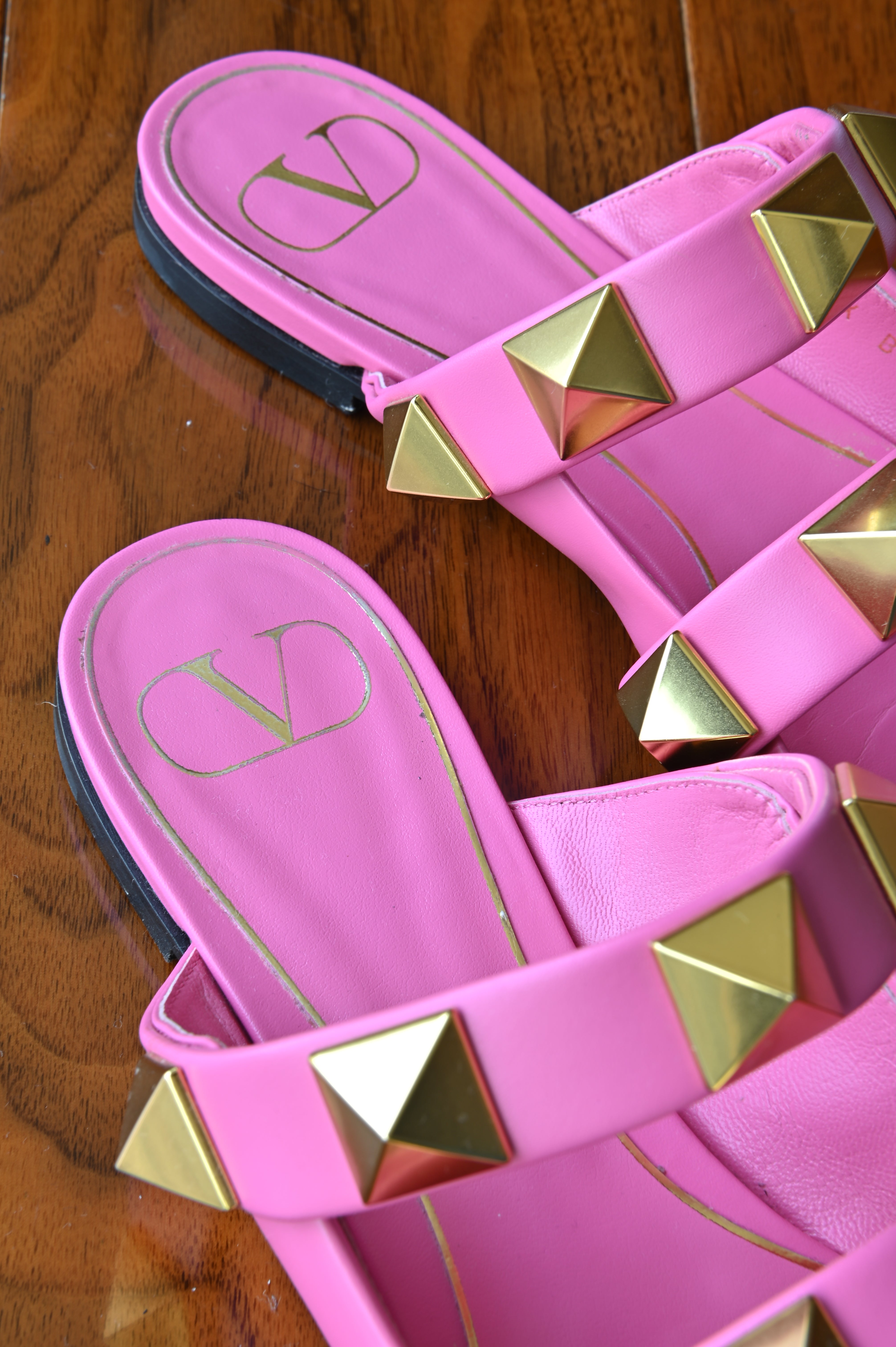 Valentino Garavani Pink Rockstud Mules
