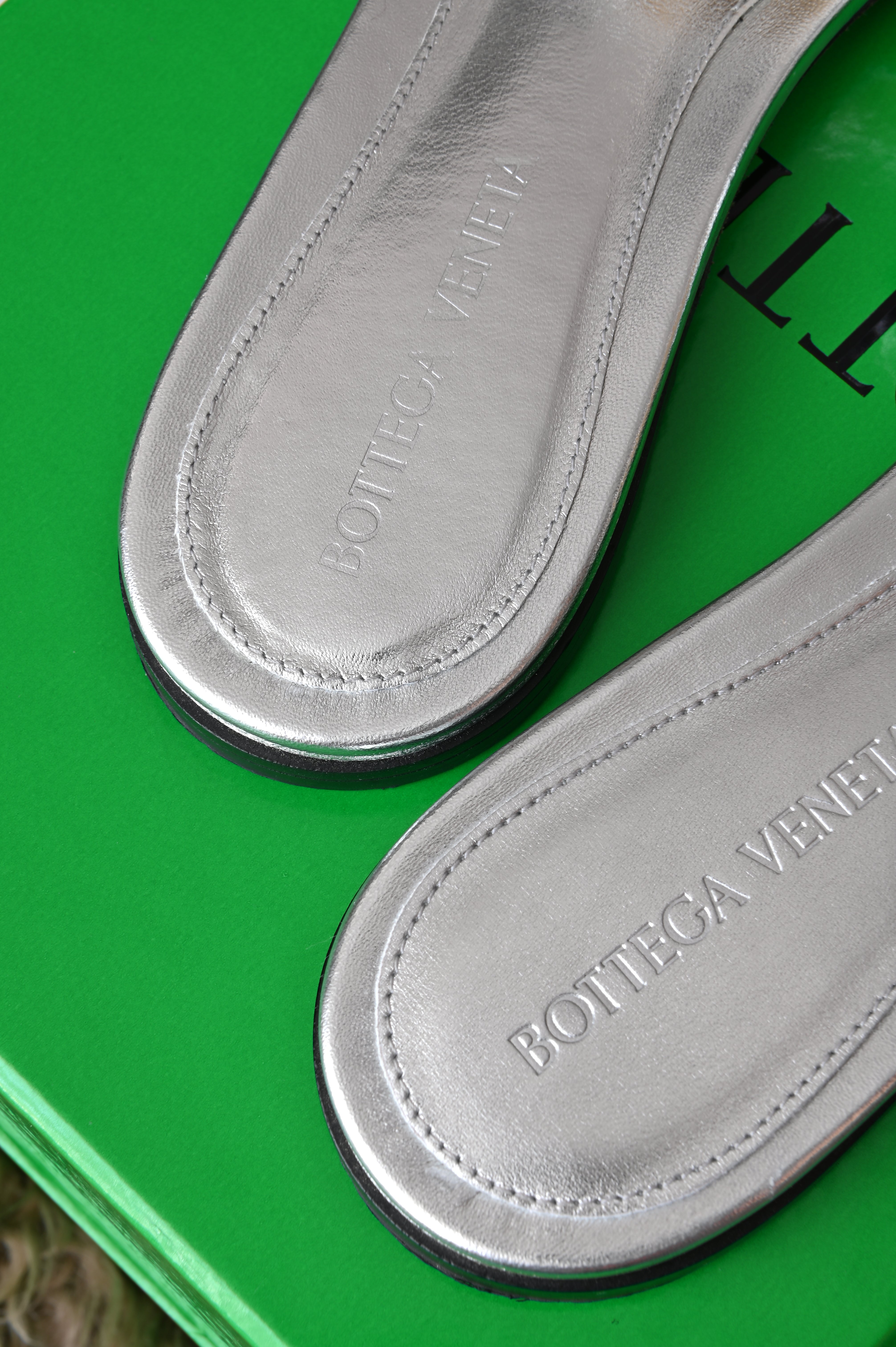 Bottega Veneta Padded in silver leather
