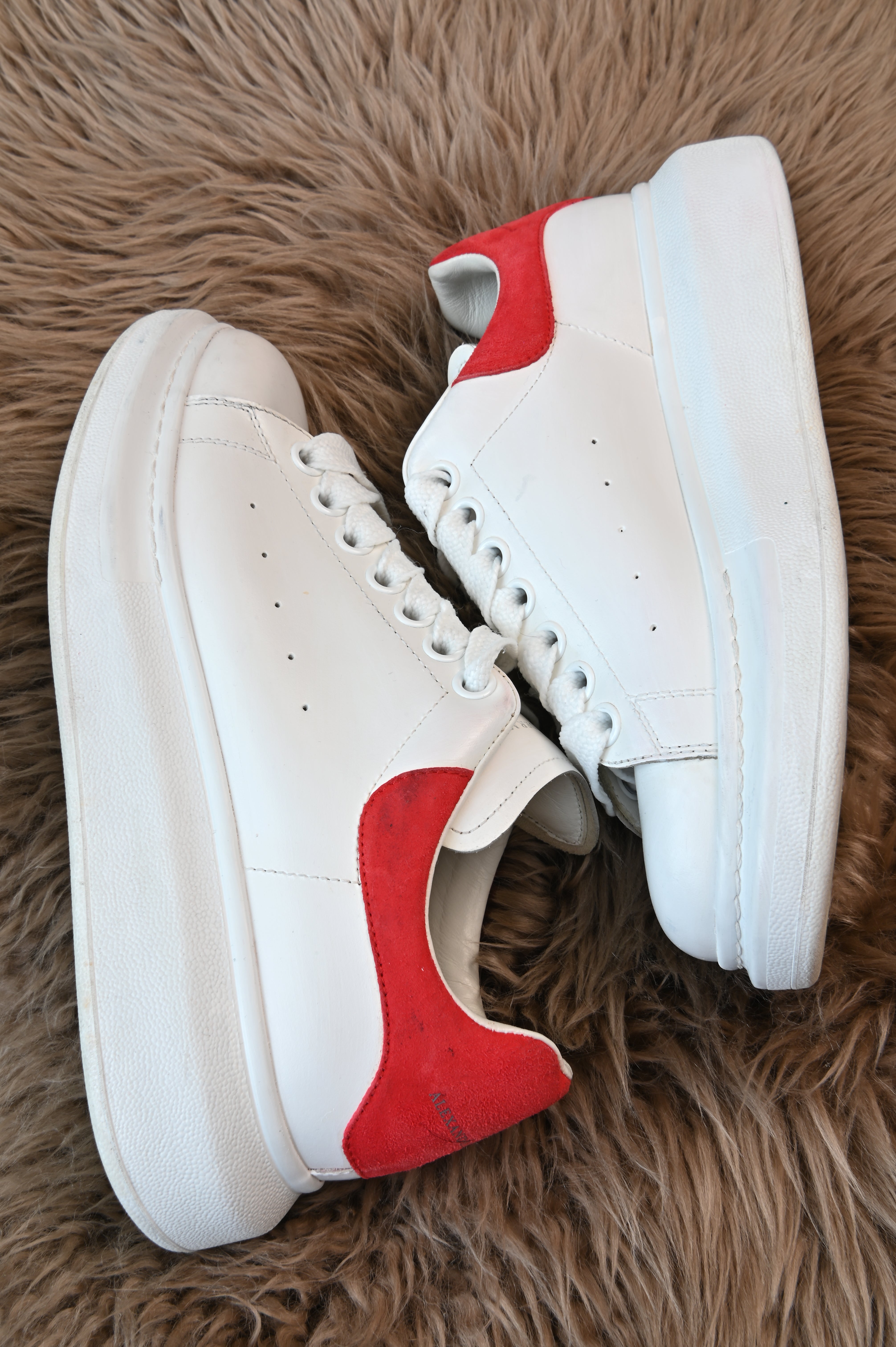 Alexander Mqueen Classic Red White Shoes