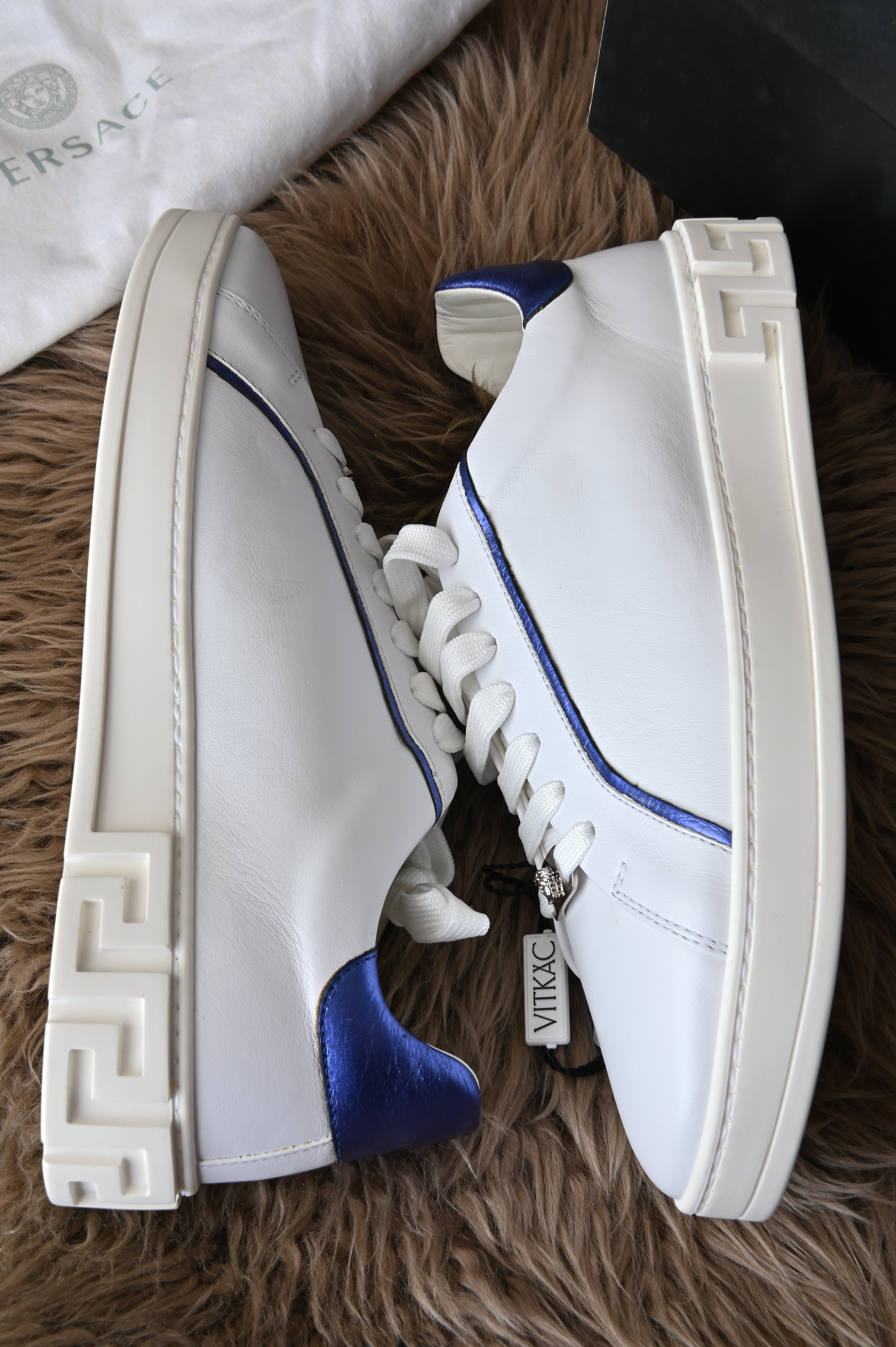 Versace Blue White Sneakers