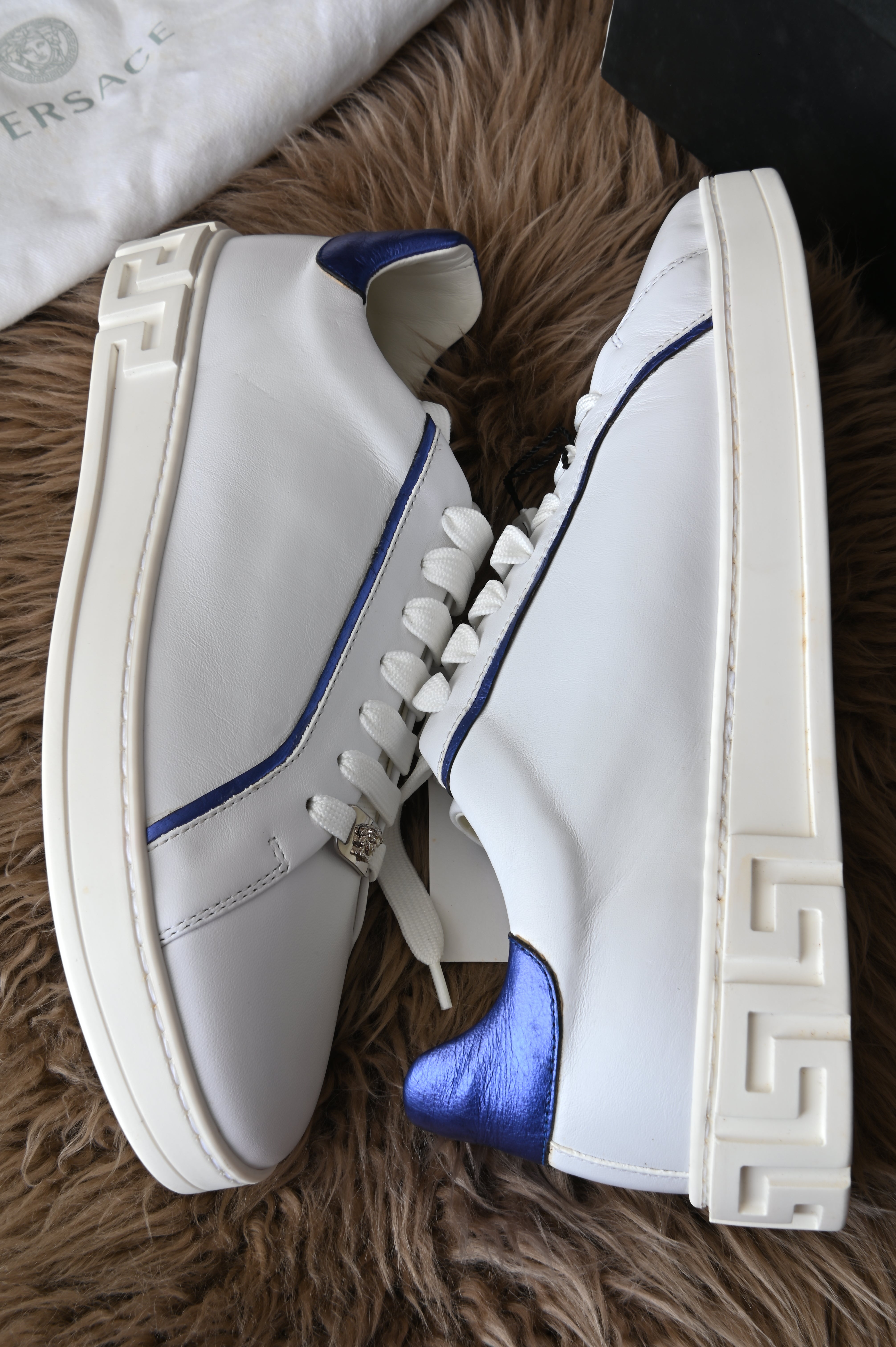 Versace Blue White Sneakers