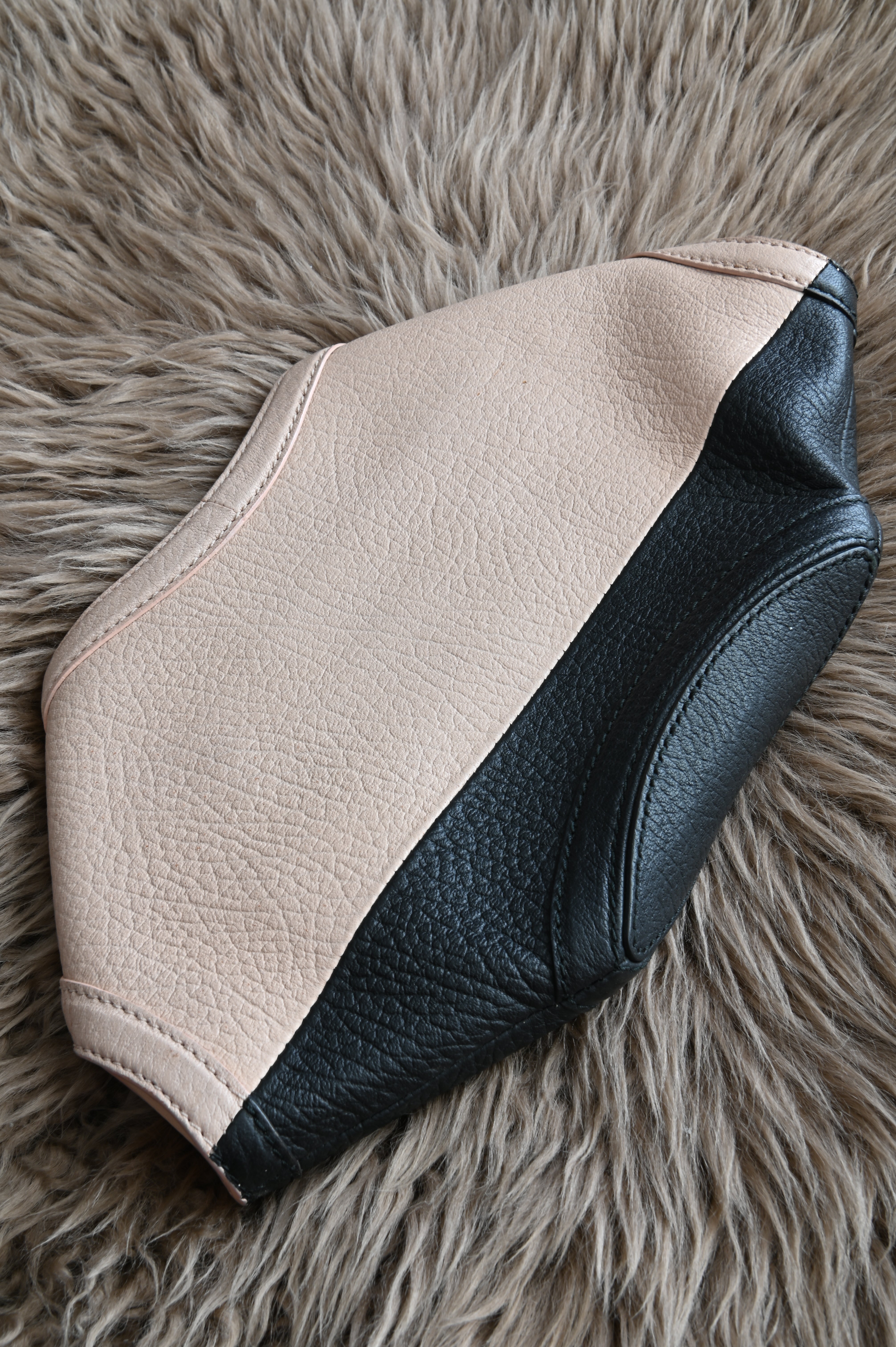 Alexander McQueen two-tone clutch