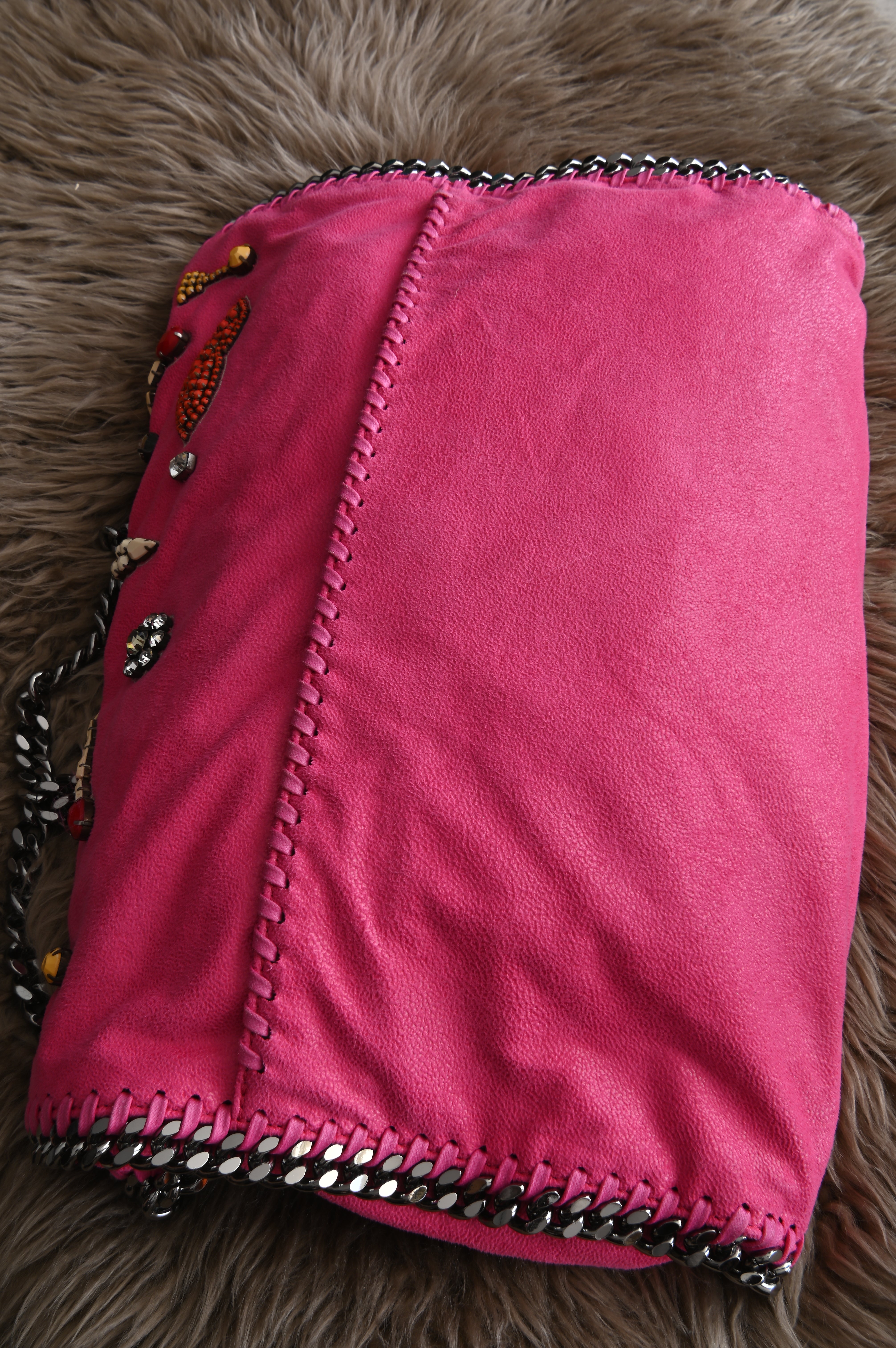 Stella McCartney Falabella embellished pink bag