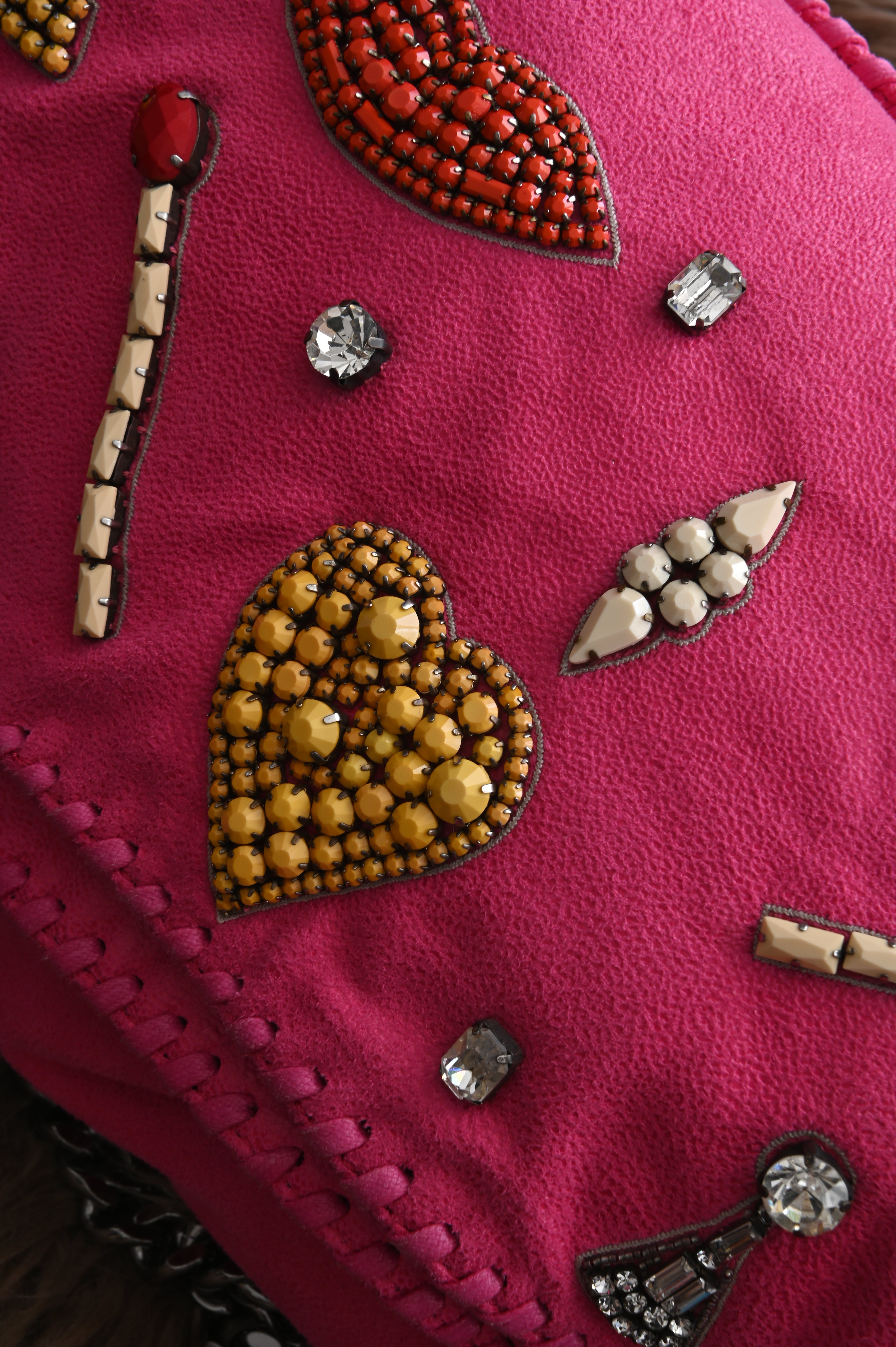 Stella McCartney Falabella embellished pink bag