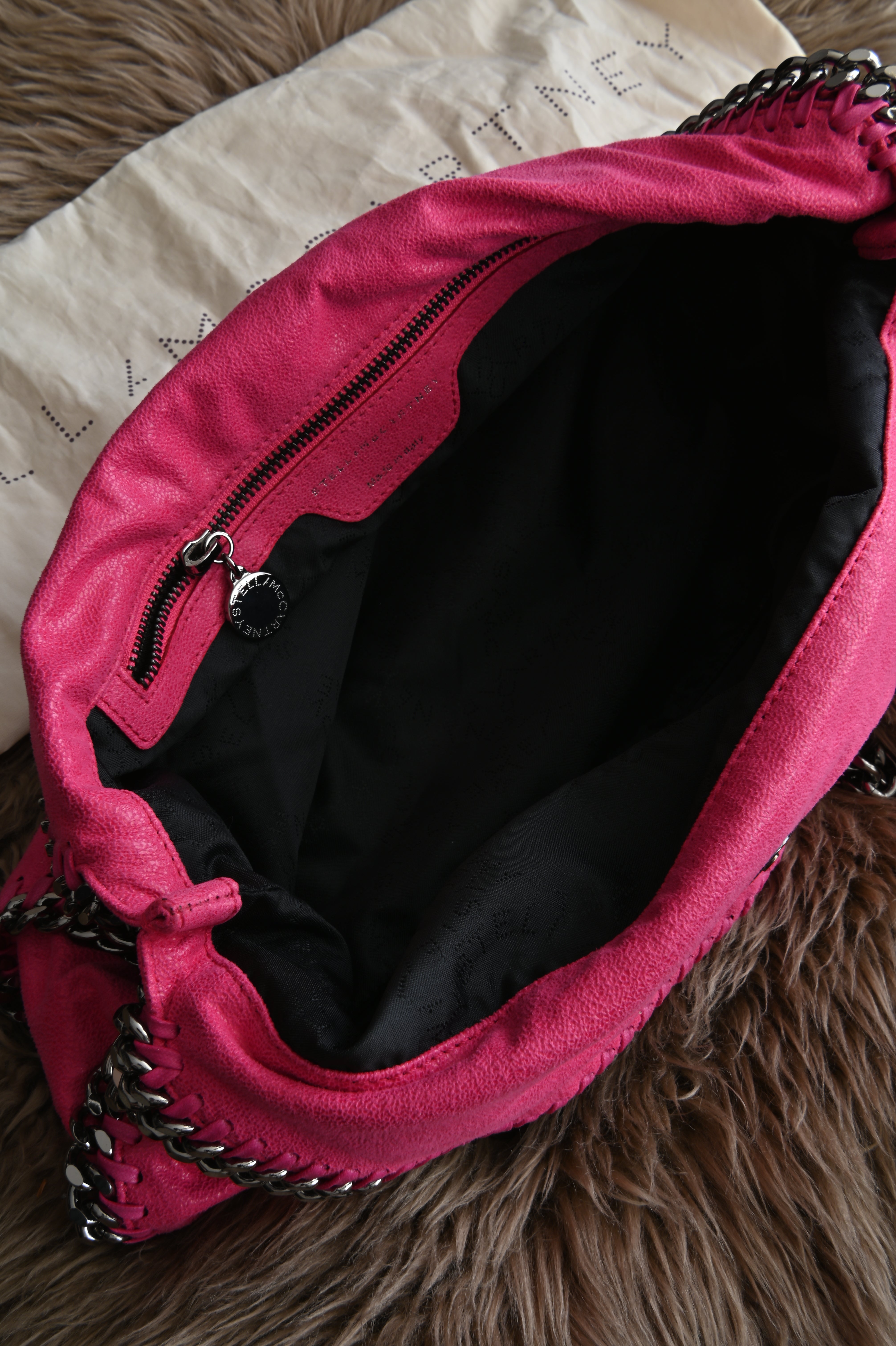 Stella McCartney Falabella embellished pink bag