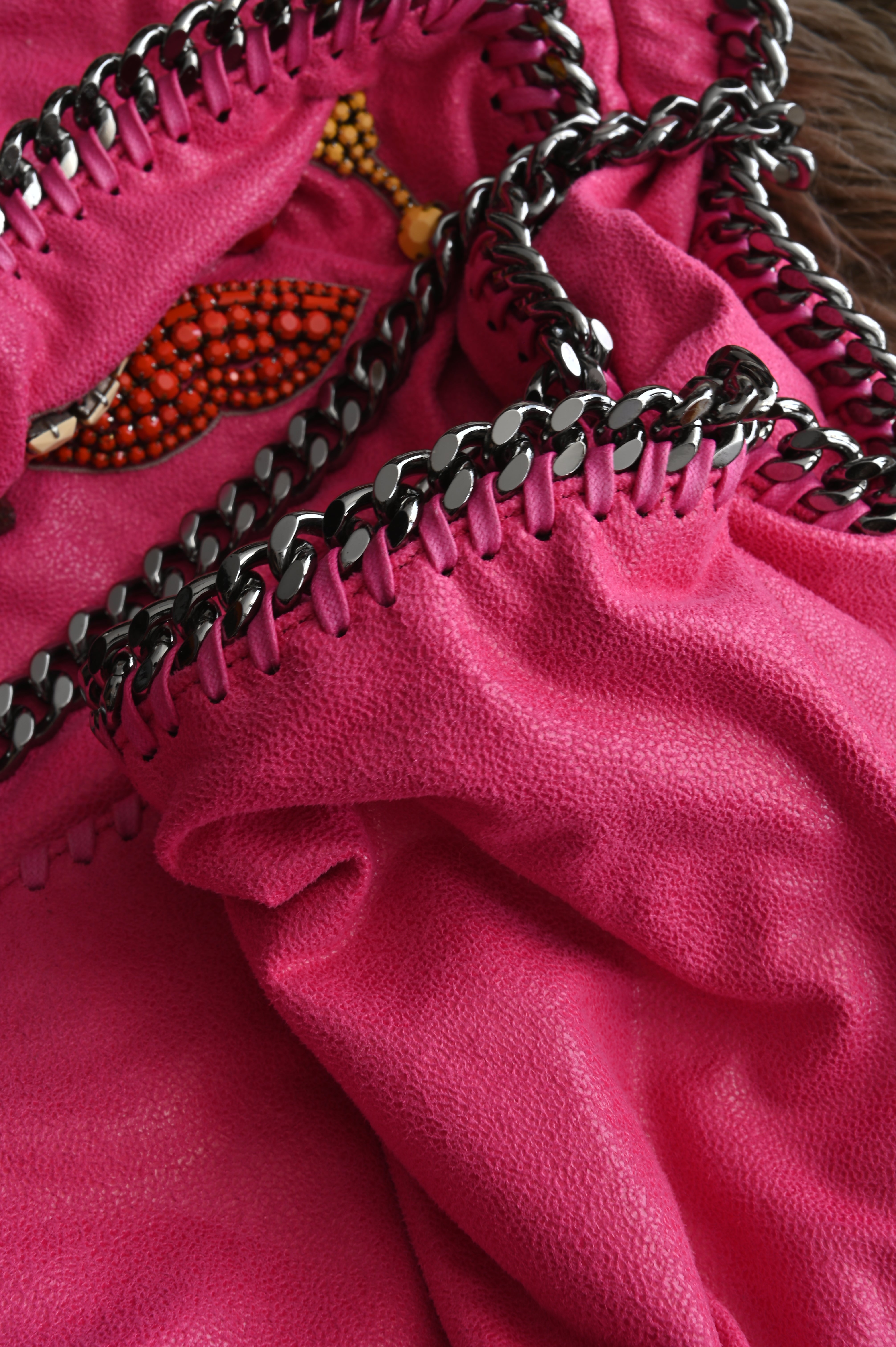 Stella McCartney Falabella embellished pink bag