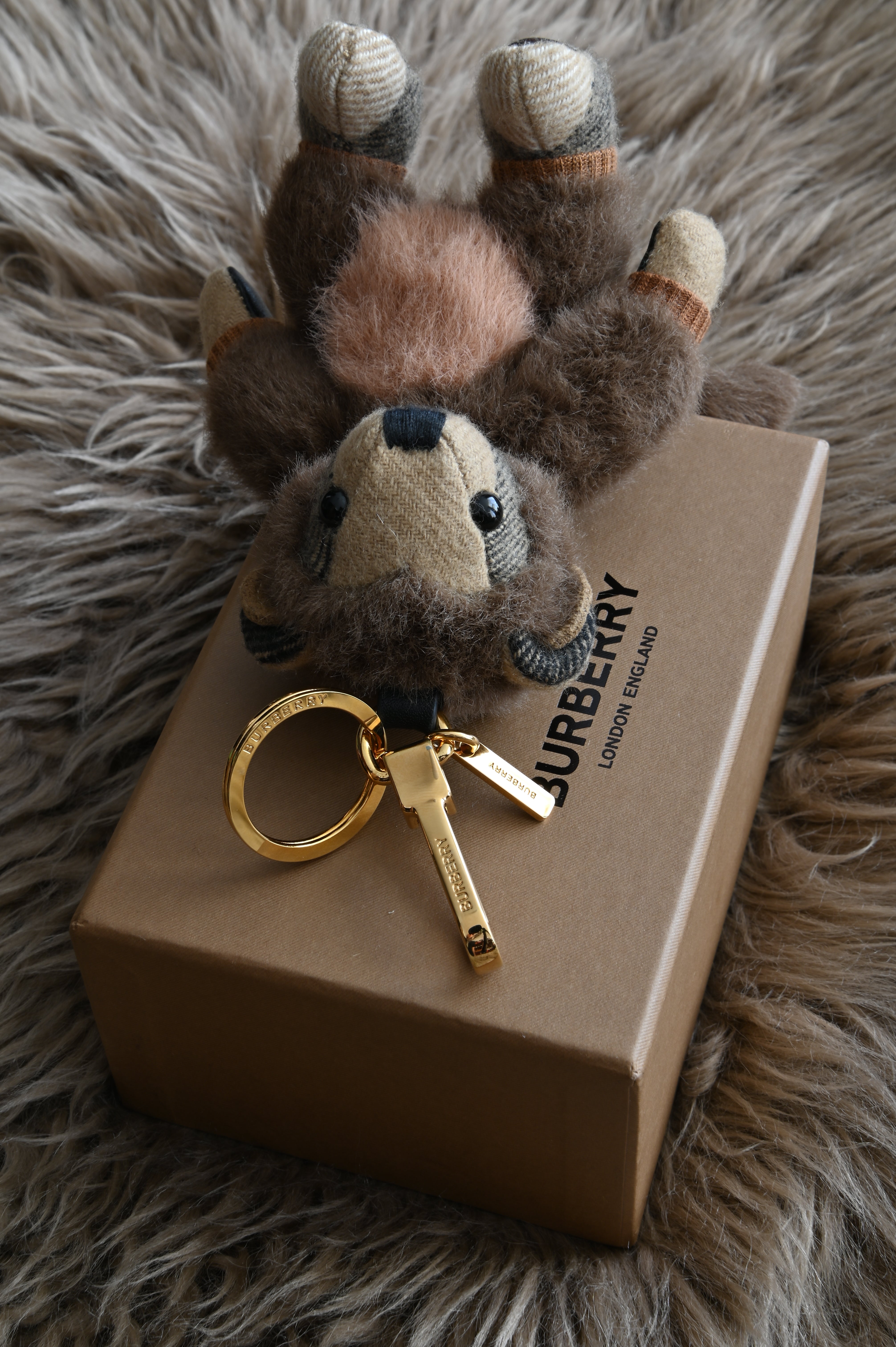 バーバリー BURBERRY キーリング THOMAS MONKEY Burberry Thomas Monkey keychain charm