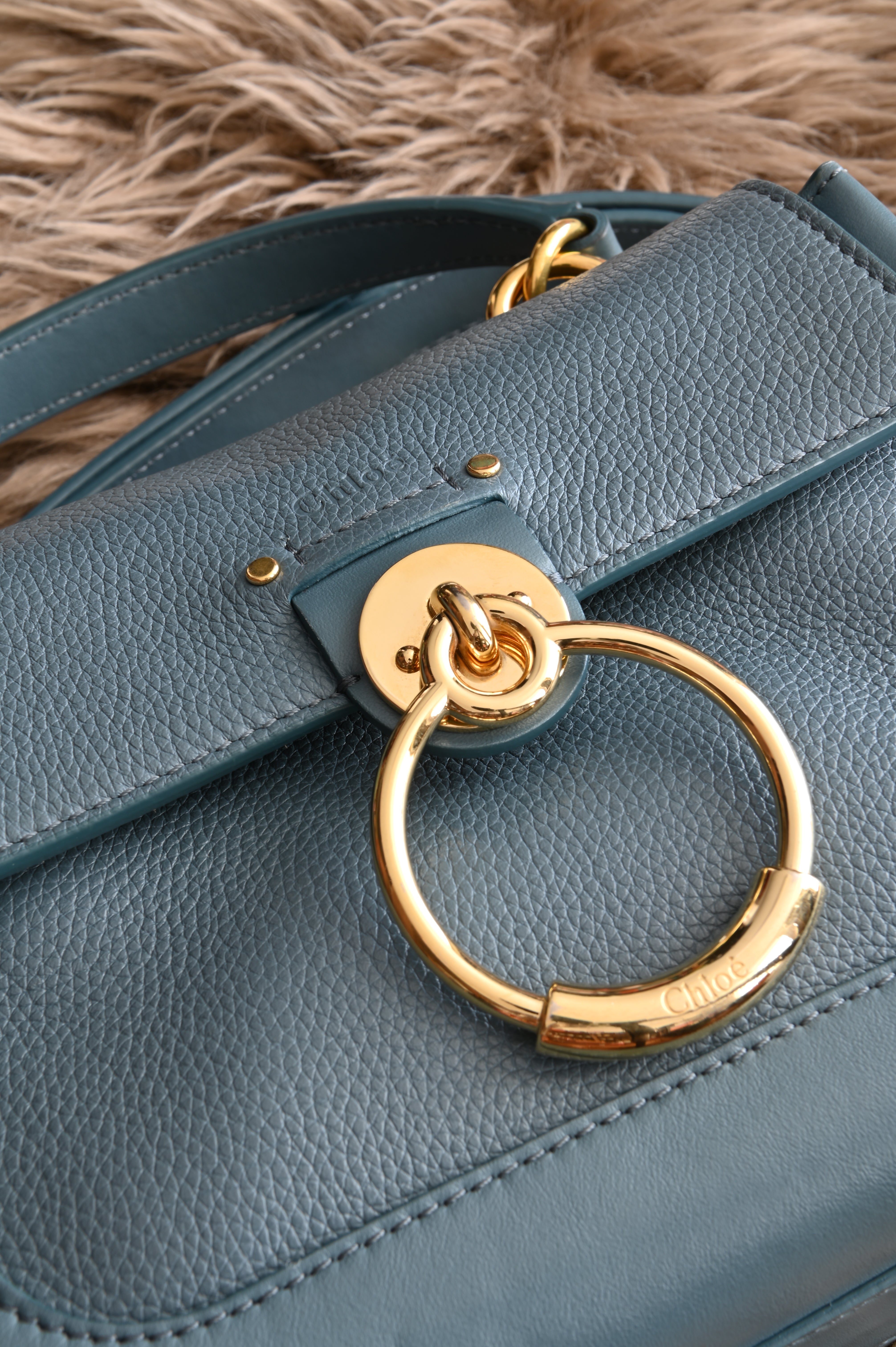 Chloe Tess Day Bag in Teal Blue
